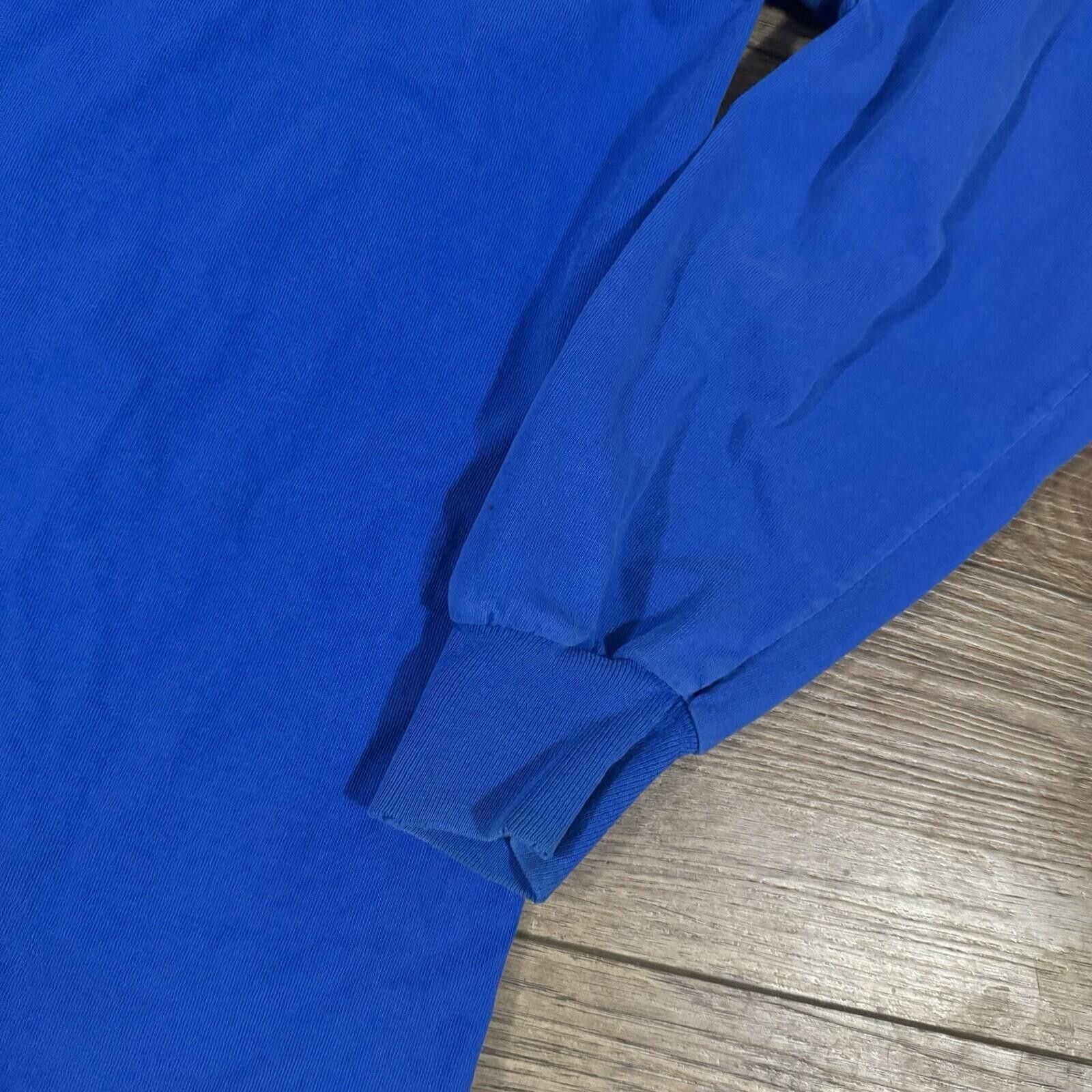 Pro Player Vintage 90s Pro Player Blue Long Sleeve Shirt Blank Y2K Size US XL / EU 56 / 4 - 2 Thumbnail