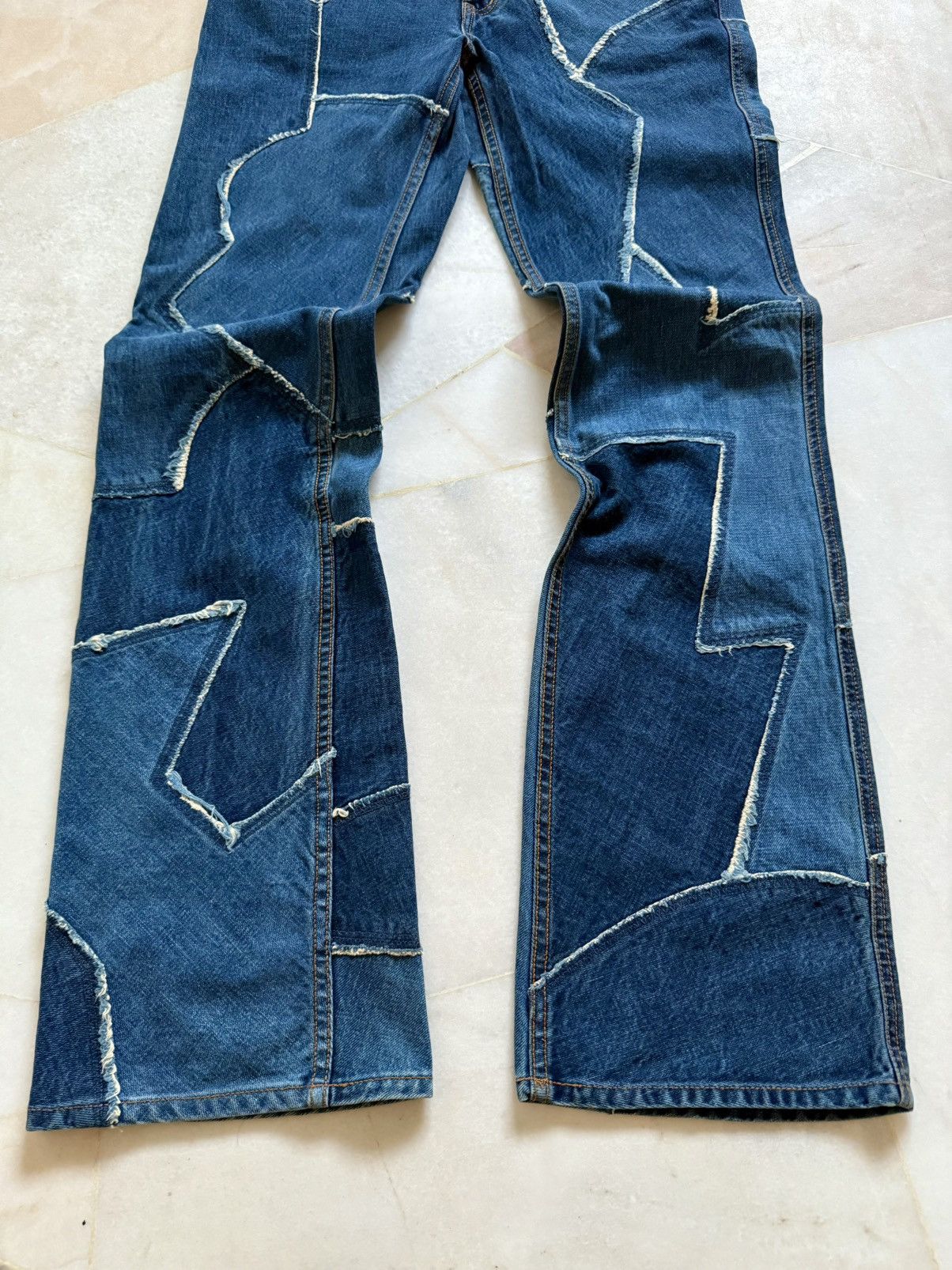 Hysteric Glamour Vintage Hysteric Glamour Patch Asymetrical Flare jeans Size US 32 / EU 48 - 3 Thumbnail