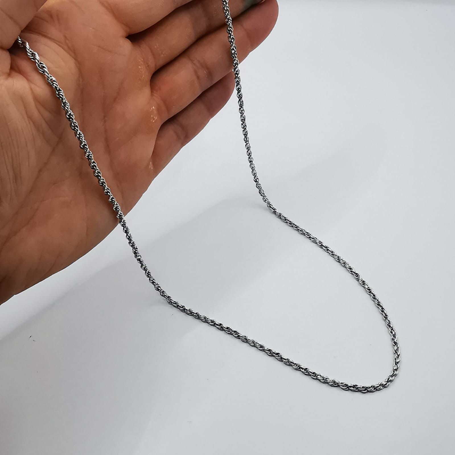 Sterling Silver Vintage Jewelry Chain, 925 Sterling Silver, Signed 16,13g Size ONE SIZE - 6 Thumbnail