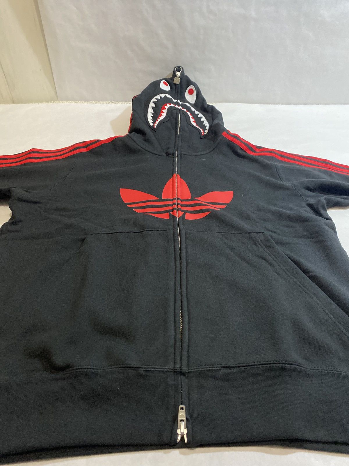 Bape Adidas X Bape Shark Hoodie Size US L / EU 52-54 / 3 - 8 Thumbnail