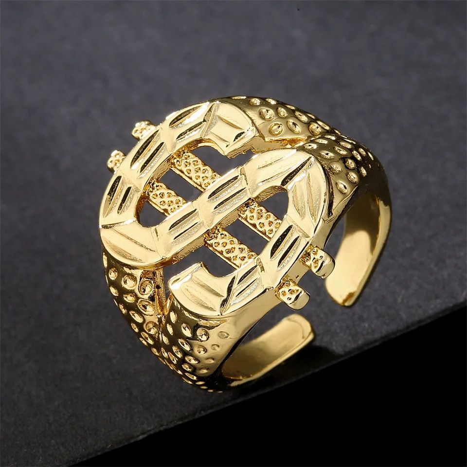 Other Dollar Sing Ring Resizable Size ONE SIZE - 1 Thumbnail