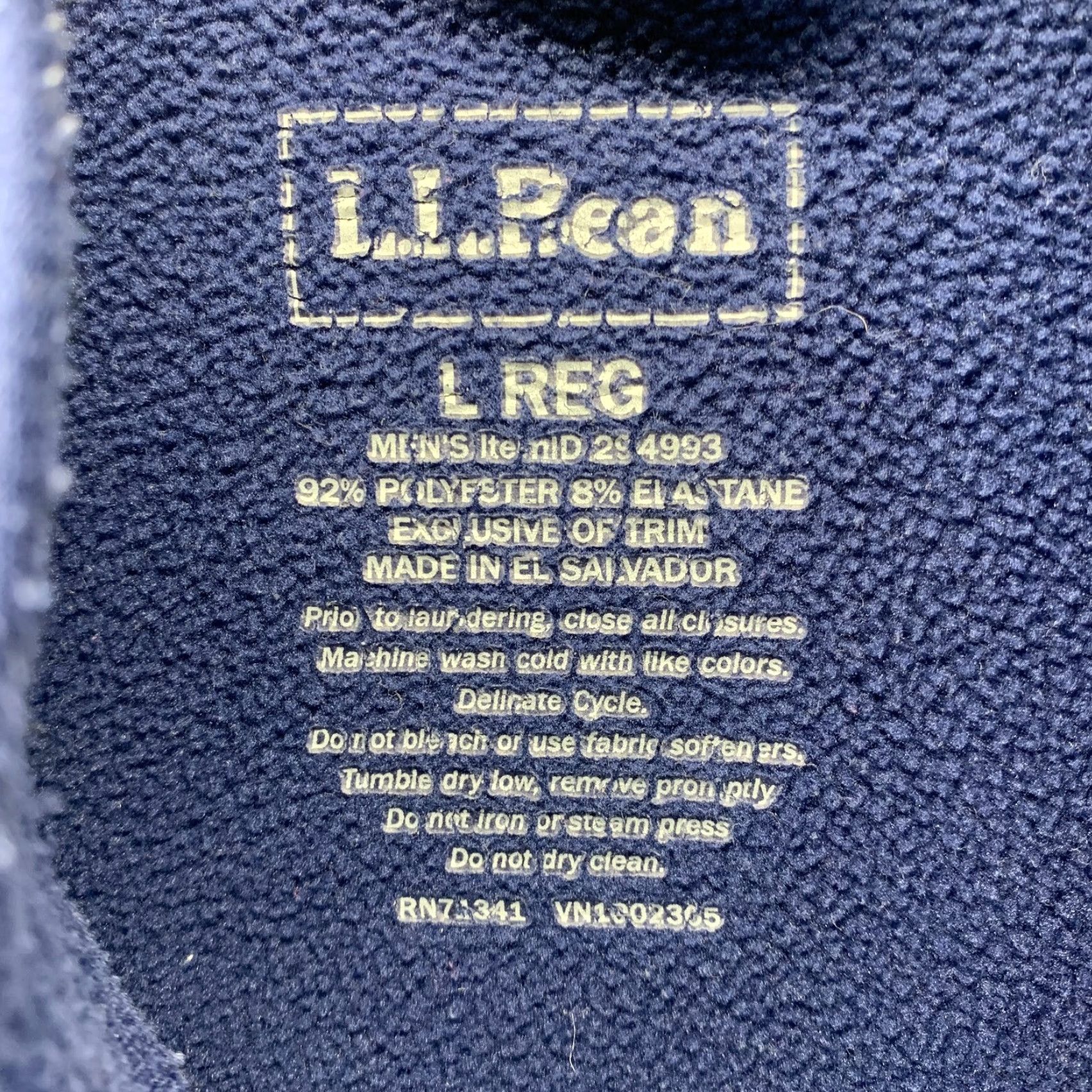 Vintage LL Bean Sweatshirt Adult Large Blue Fleece Winter Full Zip Mens Regular Size L Size US L / EU 52-54 / 3 - 5 Thumbnail