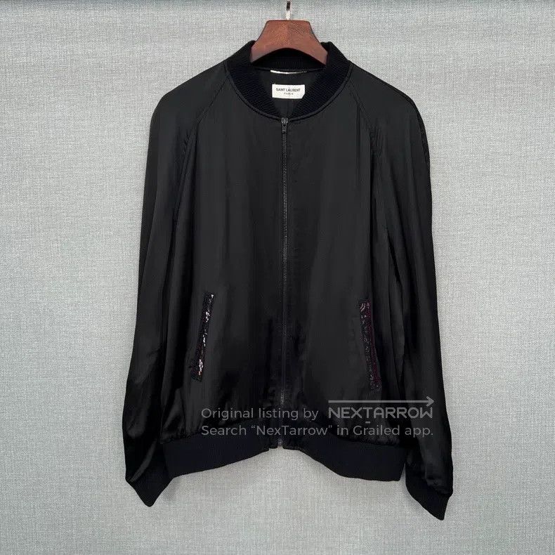 Saint Laurent Paris Saint Laurent Paris Rainbow Beaded Logo Baseball Jacket i Size US L / EU 52-54 / 3 - 2 Thumbnail