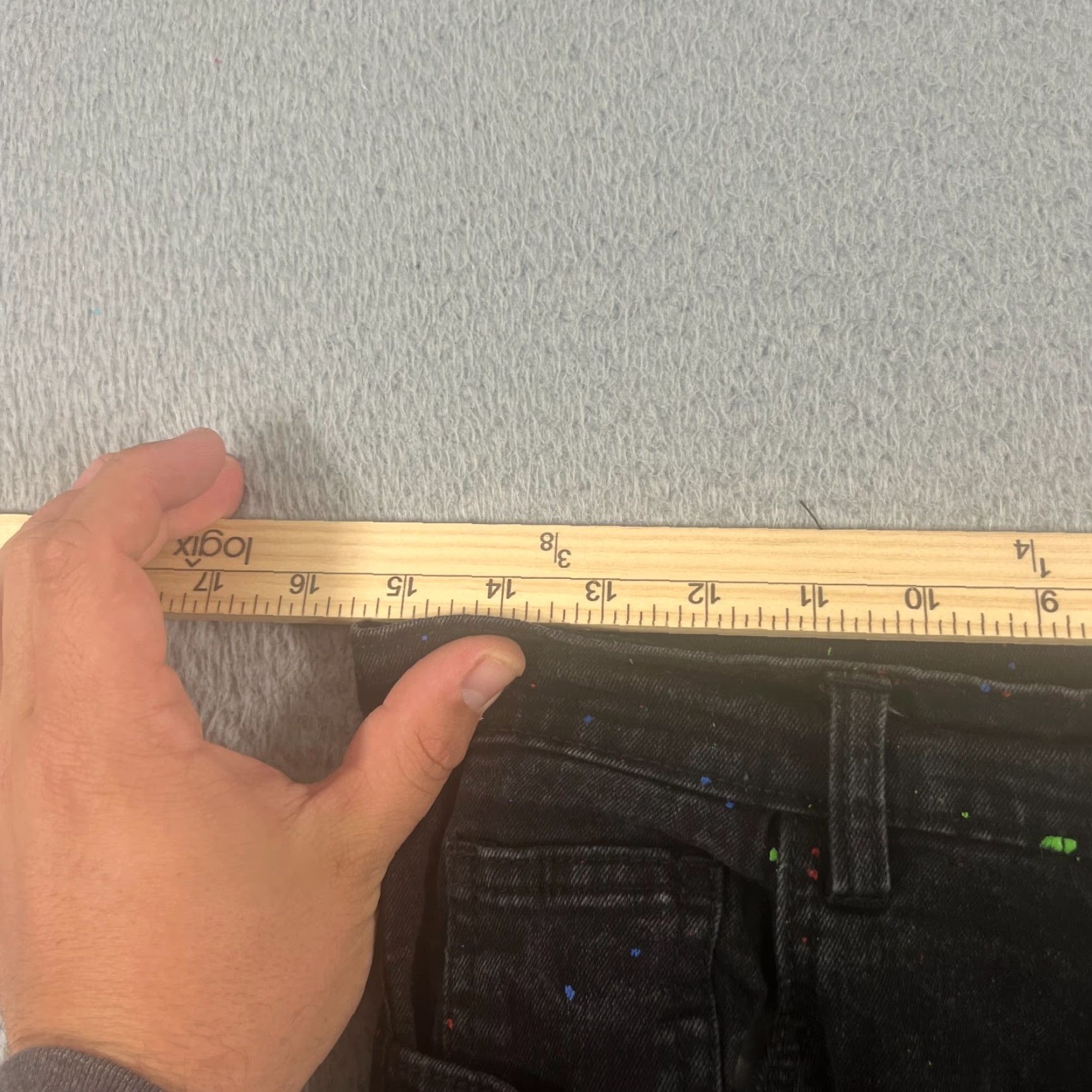 Denime FWRD Denim Mens Bermuda Shorts 30 Slim Black Distressed Denim 98% Cotton 2% Elastane Men’s Shorts 30 Black Vintage No Size US 30 / EU 46 - 6 Thumbnail