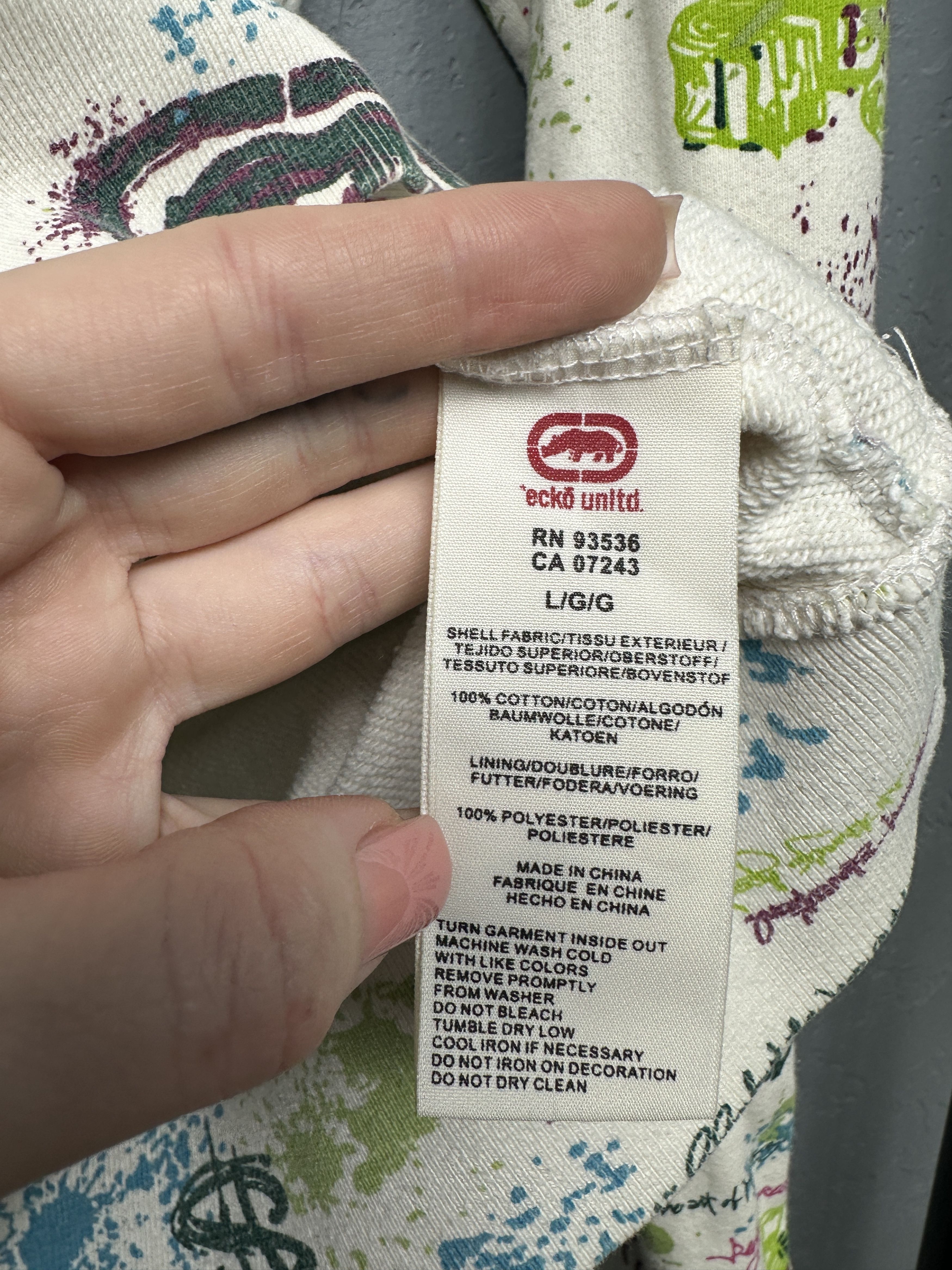 Ecko Unltd. Ecko Unlimited Mens Overprint Logo Hoodie Size US L / EU 52-54 / 3 - 5 Thumbnail