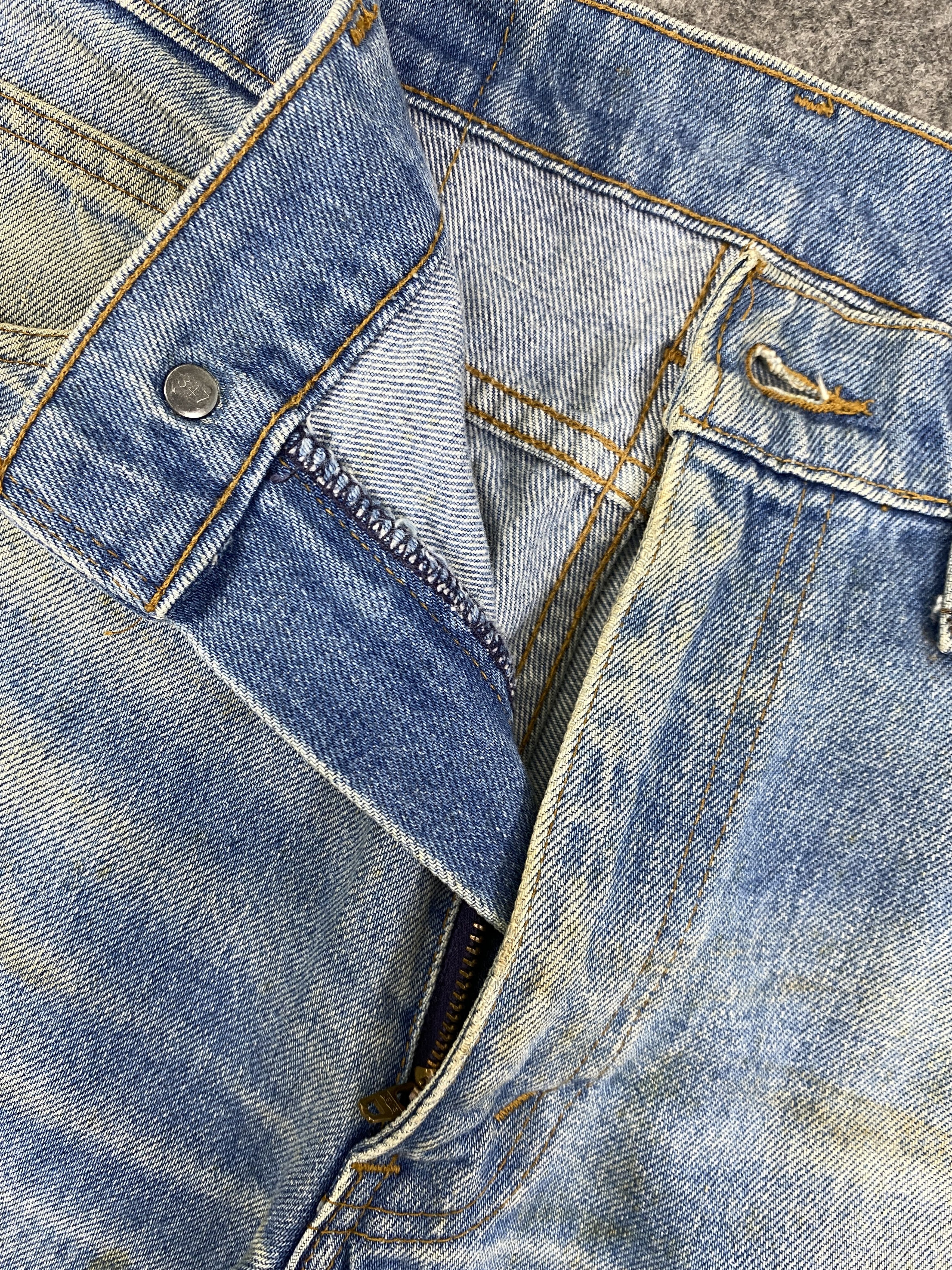 Levi's Dirty Light Blue Vintage Levis 515 Orange Tab 31x30 -JN3238 Size US 31 - 7 Thumbnail