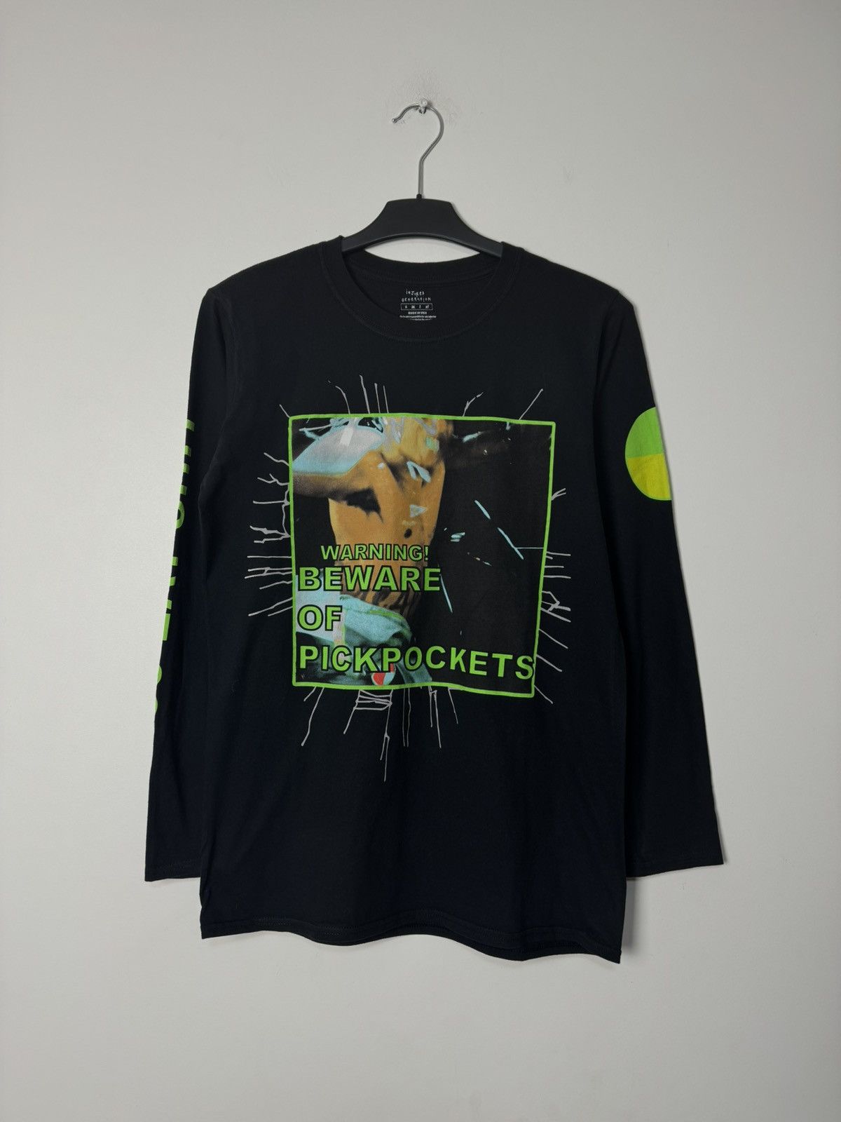 A$AP Rocky ASAP Rocky Europe Tour Longsleeve «Beware of Pickpockets” Size US M / EU 48-50 / 2 - 3 Thumbnail
