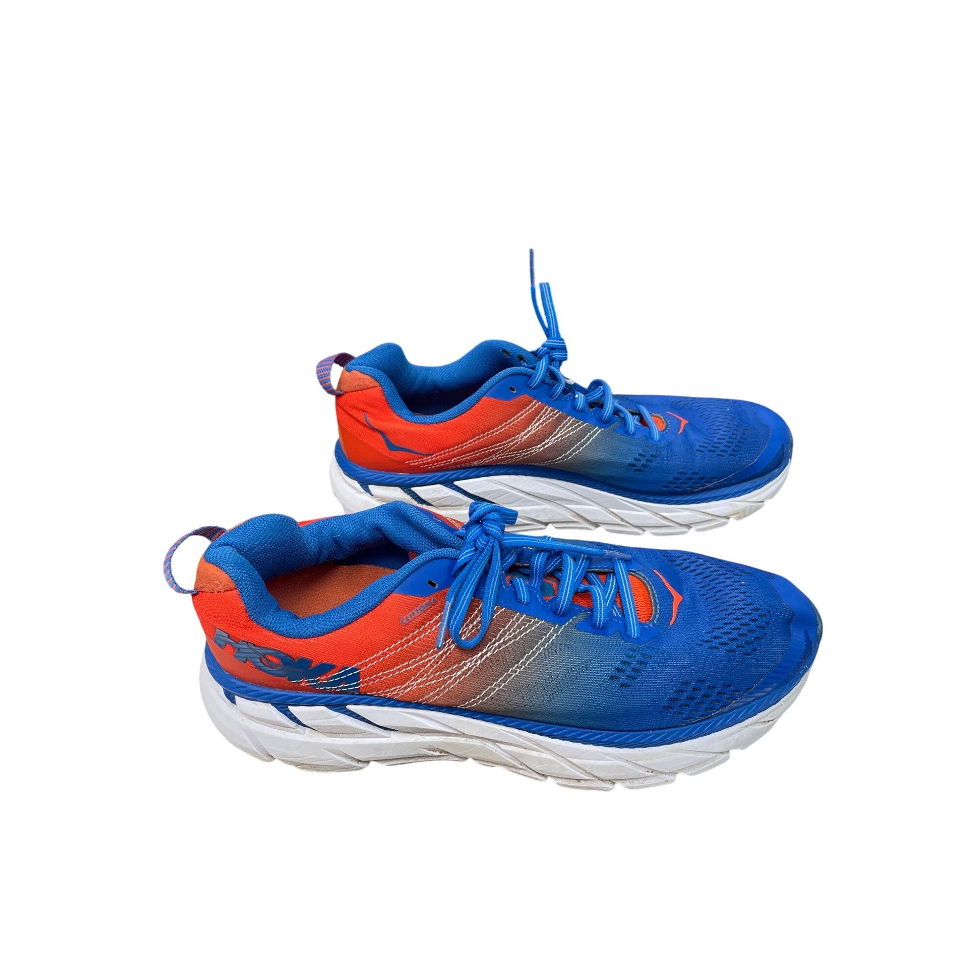Hoka Hoka Clifton 6 Mens Blue Orange Mens Running Sneakers Size 9 Size US 9.5 / EU 42-43 - 3 Thumbnail