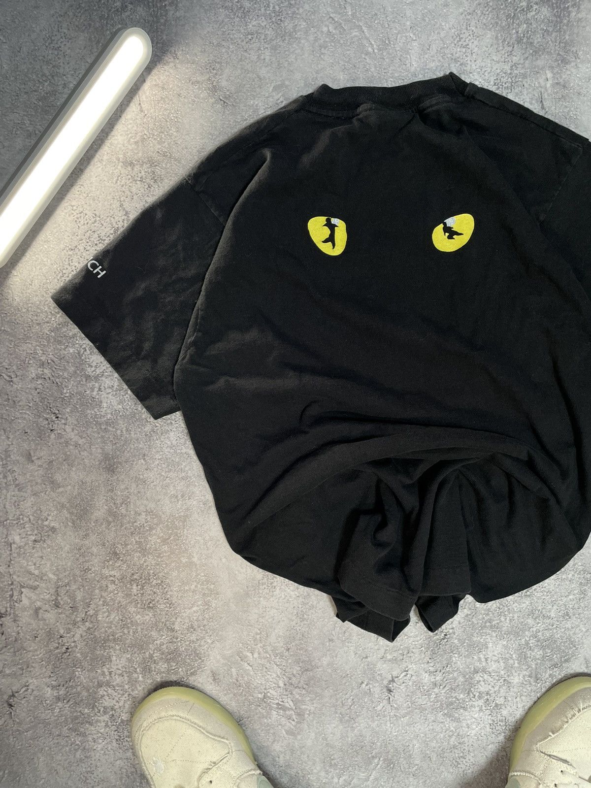 Band Tees × Rap Tees × Vintage VINTAGE ROCK UK CATS 90s TOUR PINK EMO RAP MENS BLACK SHIRT Size US L / EU 52-54 / 3 - 9 Thumbnail