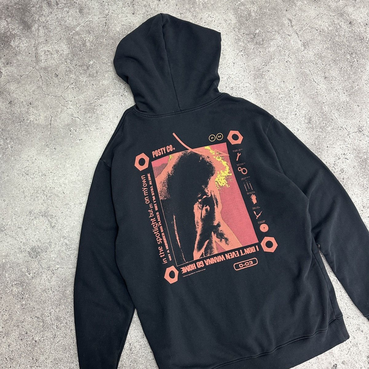 Rap Tees Post Malone Posty Co x H&M tour hoodie 2019 rap y2k hype og Size US XL / EU 56 / 4 - 4 Thumbnail