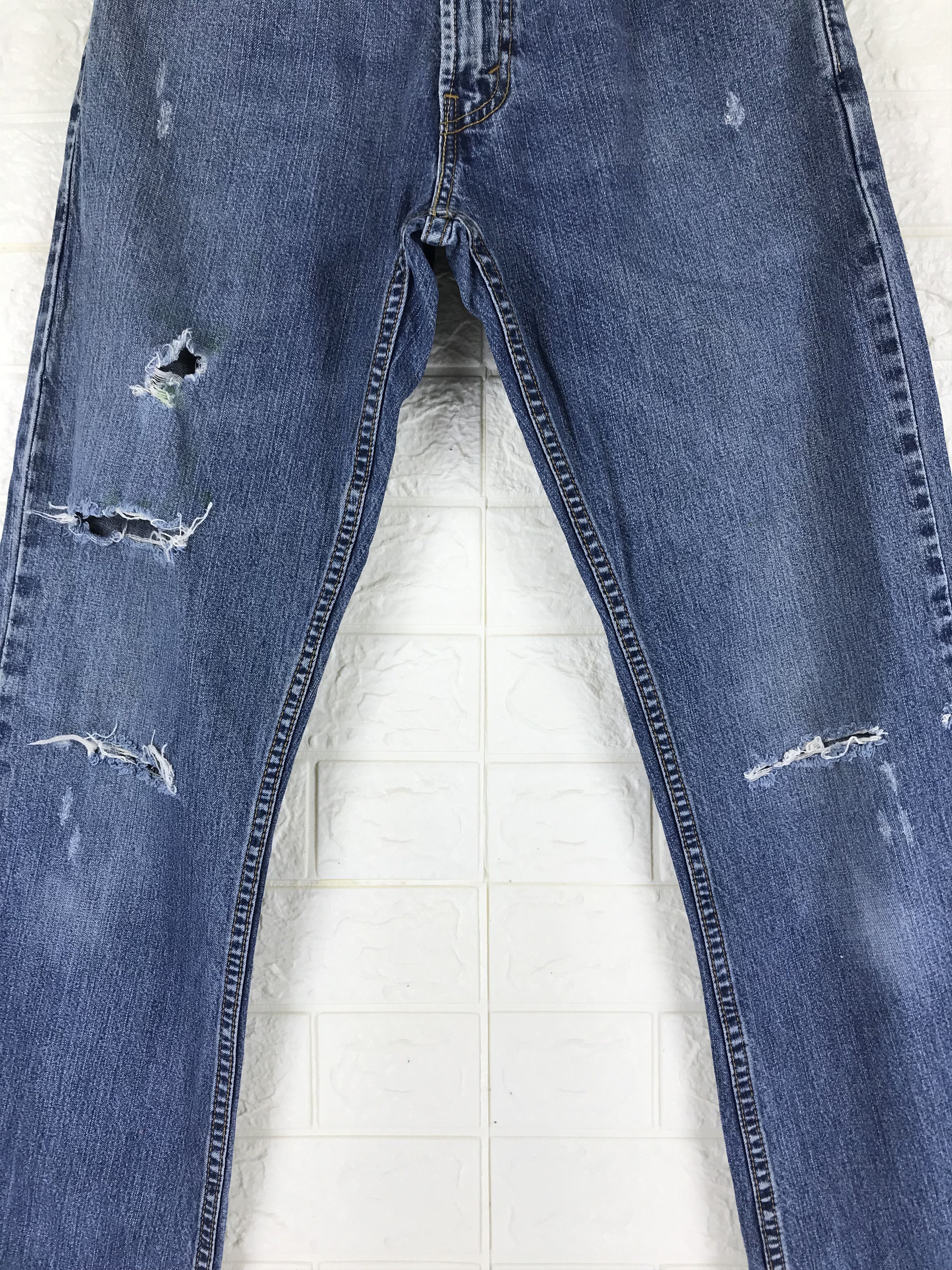 Levi's Vintage Levi's 527 Flare Jeans Distressed Denim Size US 29 - 3 Thumbnail