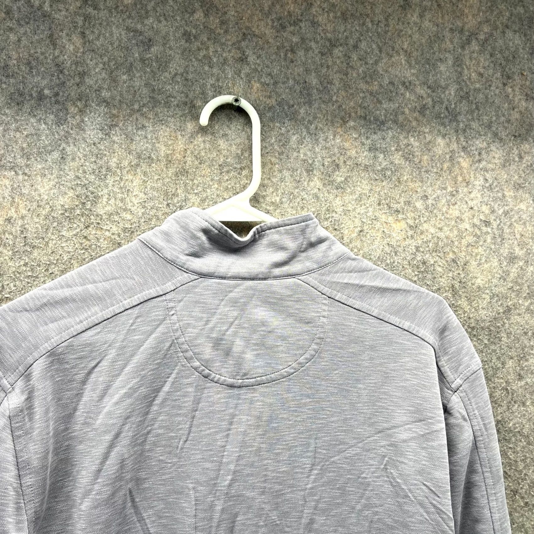 Vintage Sable & Stone Sweater Men's Medium Purple Half Zip Pullover 1/4 Zip Mock Neck Knit Polyester Logo Size US M / EU 48-50 / 2 - 3 Thumbnail