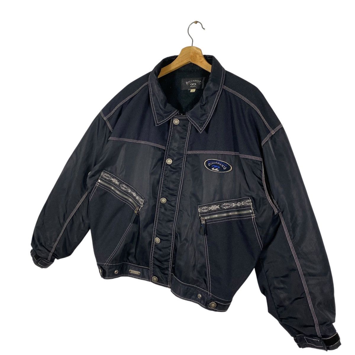 Billabong × Vintage Vintage 90s Billabong Zipper/Button Jacket Size US M / EU 48-50 / 2 - 2 Thumbnail