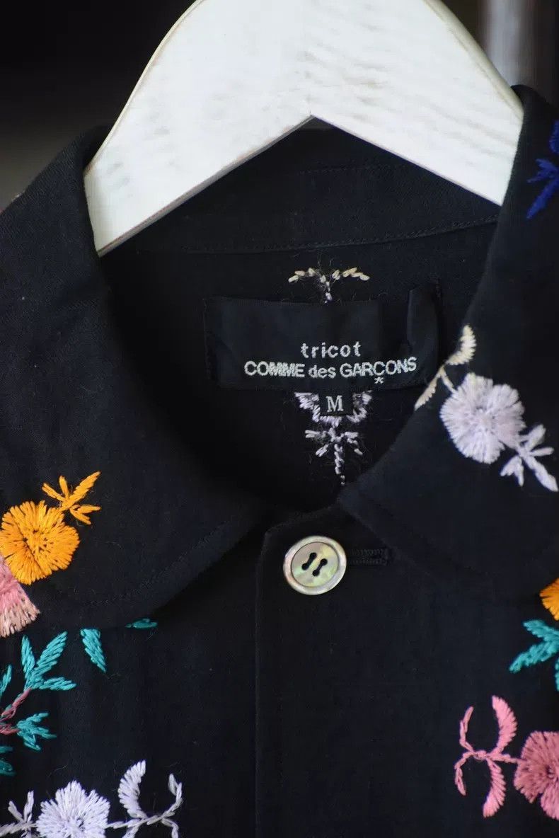 Comme des Garcons Comme Des Garcons Floral Embroidered Peter Pan Collar Jack Size M / US 6-8 / IT 42-44 - 5 Thumbnail