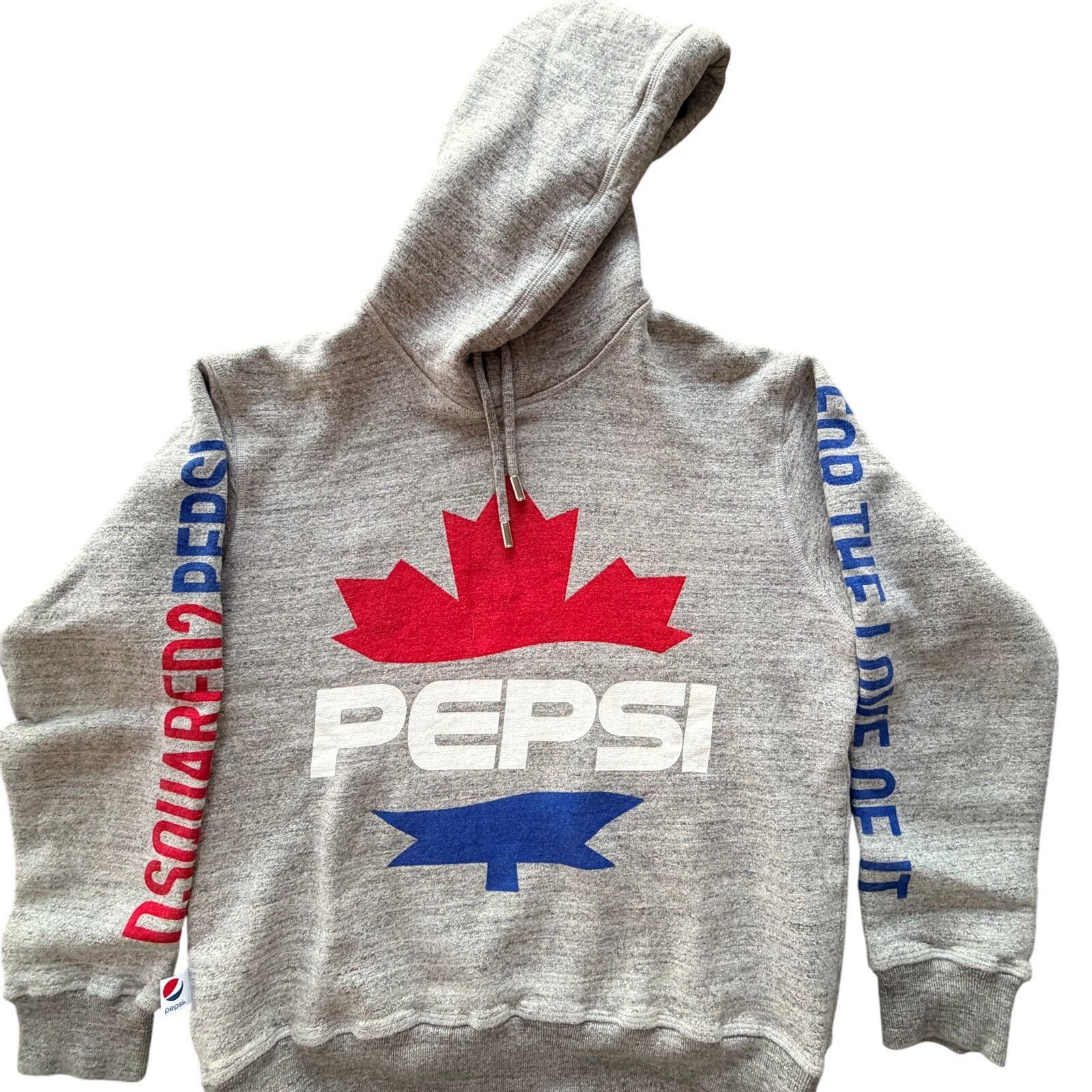 Dsquared2 DSQUARED2: Men's Grey Peps Logo Hoodie - S Size US S / EU 44-46 / 1 - 7 Thumbnail