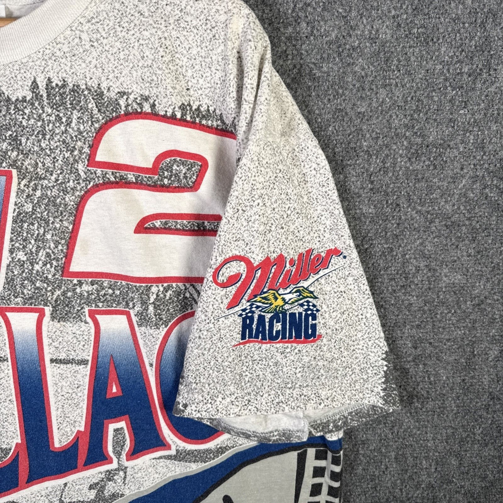 NASCAR Vintage NASCAR Shirt Mens XL White 90s Rusty Wallace Racing Size US XL / EU 56 / 4 - 2 Thumbnail
