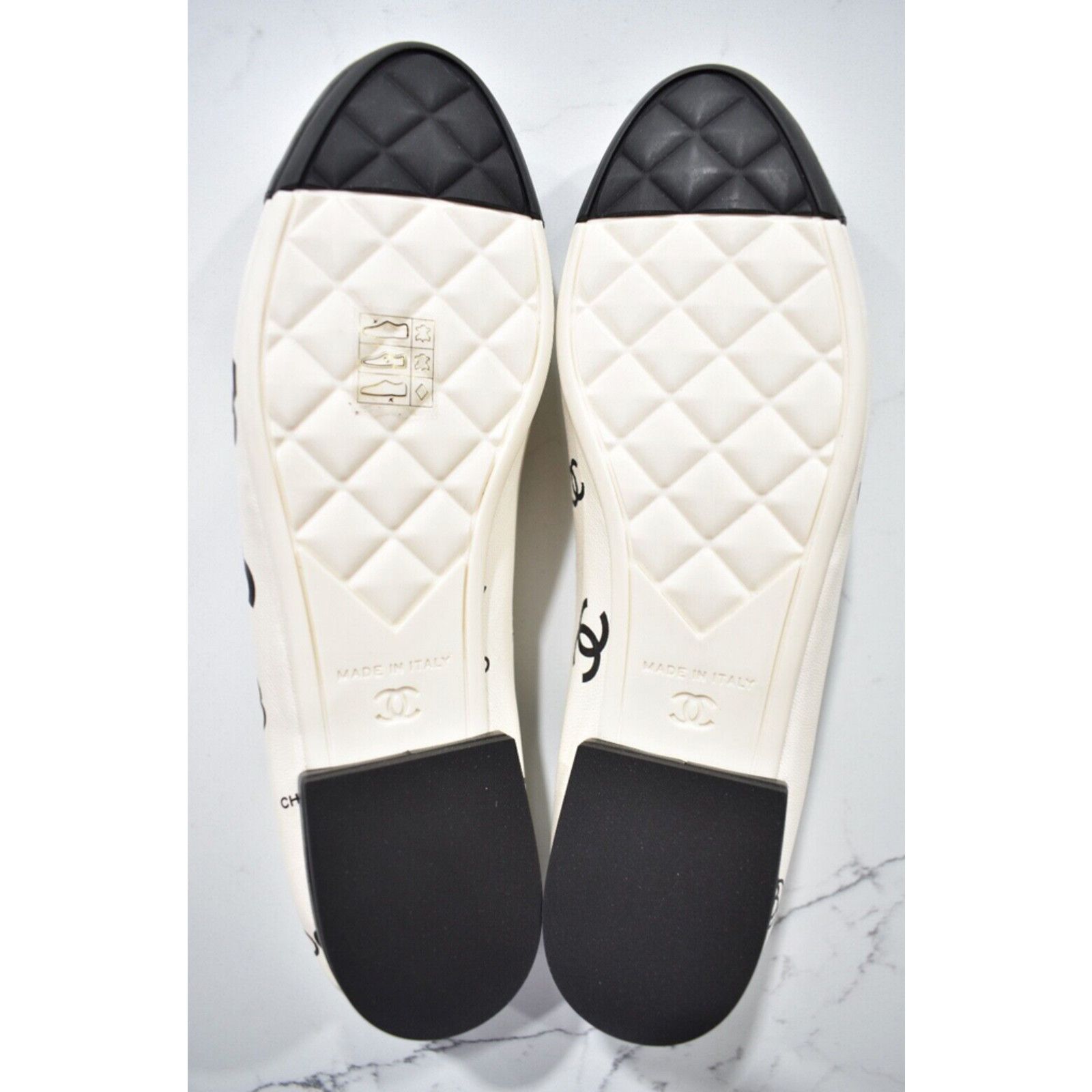 Chanel 23P CC Coco Logo Cap Toe Bow Tie Ballet Ballerina Flat 38 Size US 8 / IT 38 - 12 Thumbnail