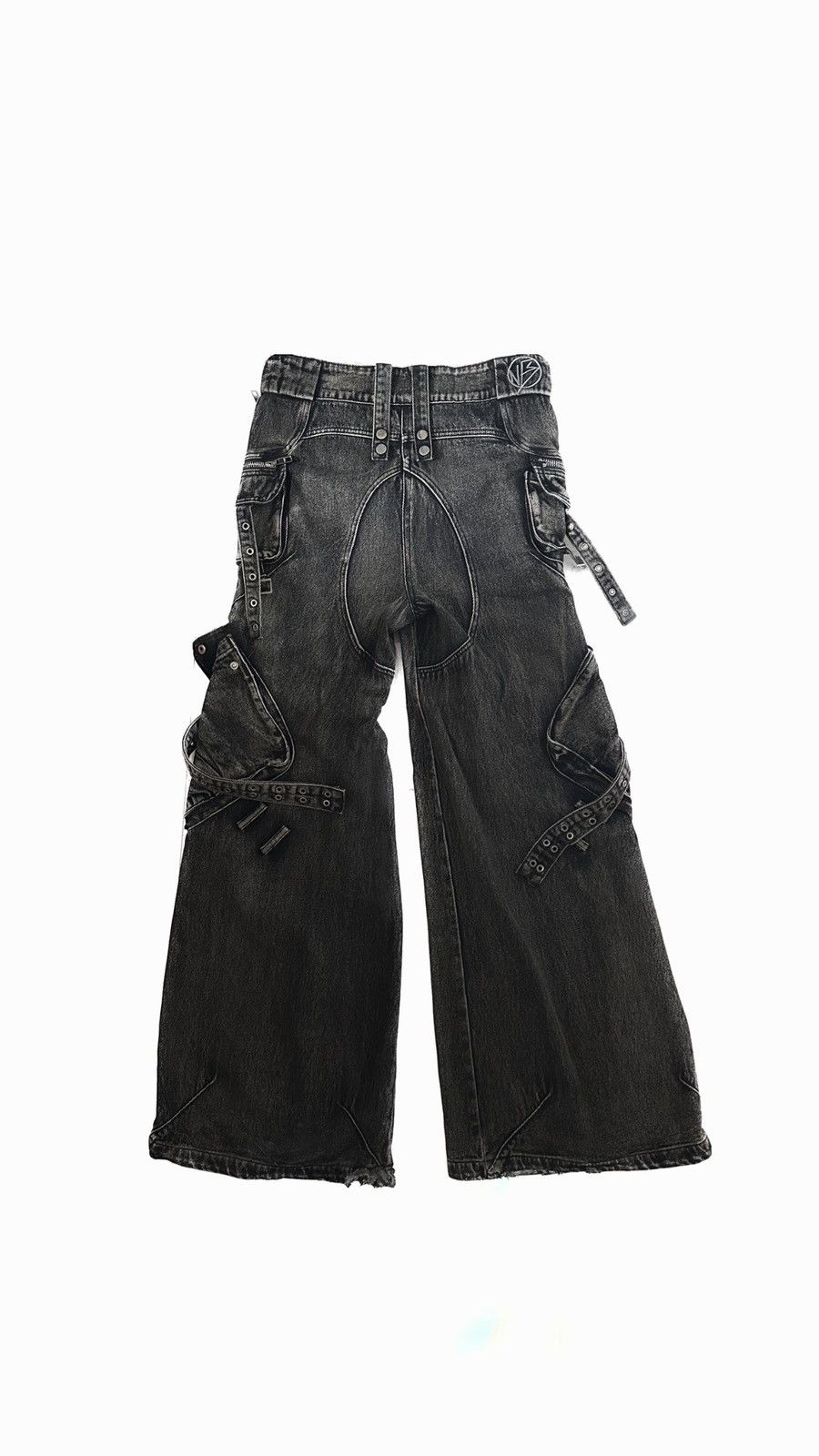パンツ nofaithstudios BLACK HEAVY CARGO DENIM LOOSE EVERYDAY DENIM – NO/FAITH STUDIOS
