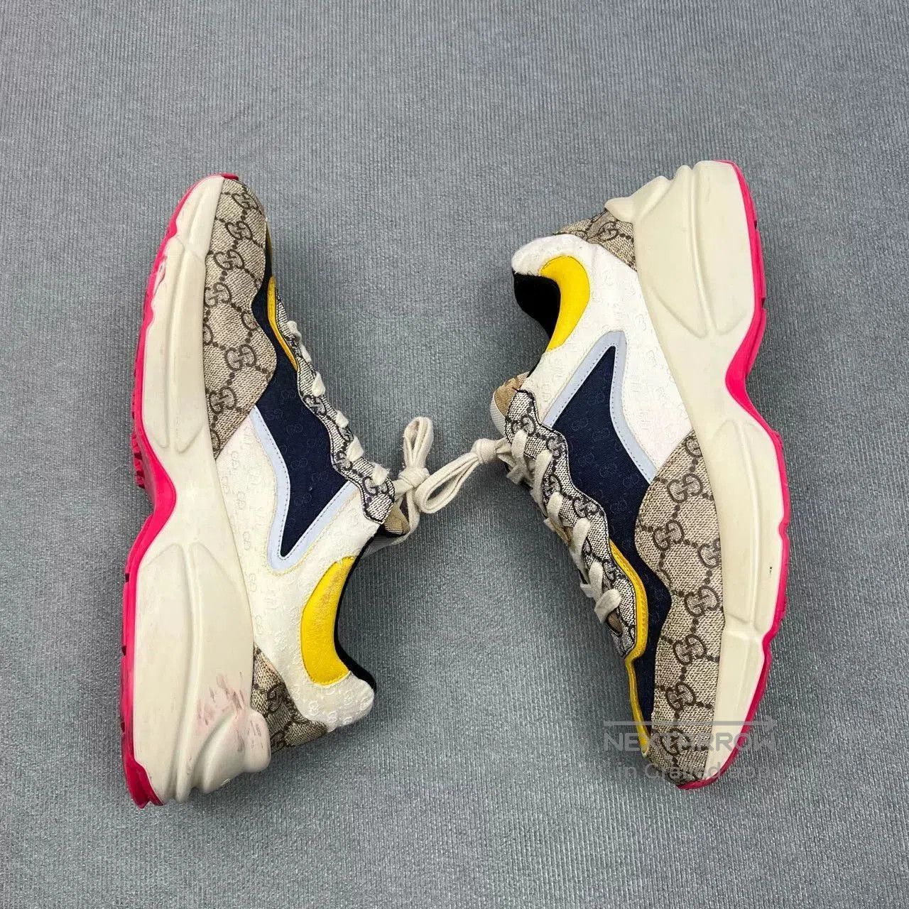 Gucci Gucci Rhyton GG Monogram Chunky Sneakers. Size US 10 / EU 43 - 6 Thumbnail