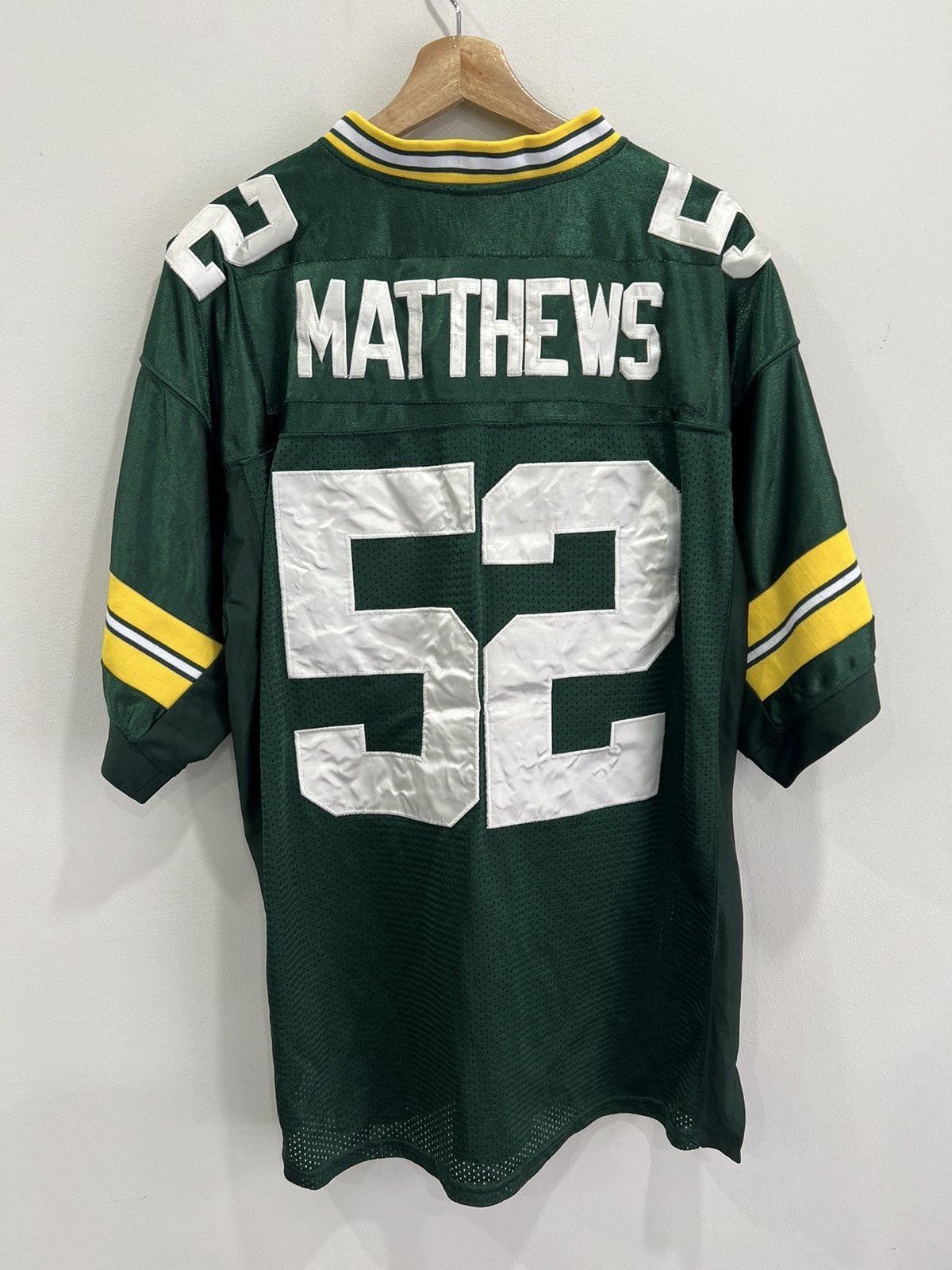 Vintage Reebok Nfl Green Bay Packers Football Jersey Matthews 52 Size US XL / EU 56 / 4 - 2 Thumbnail