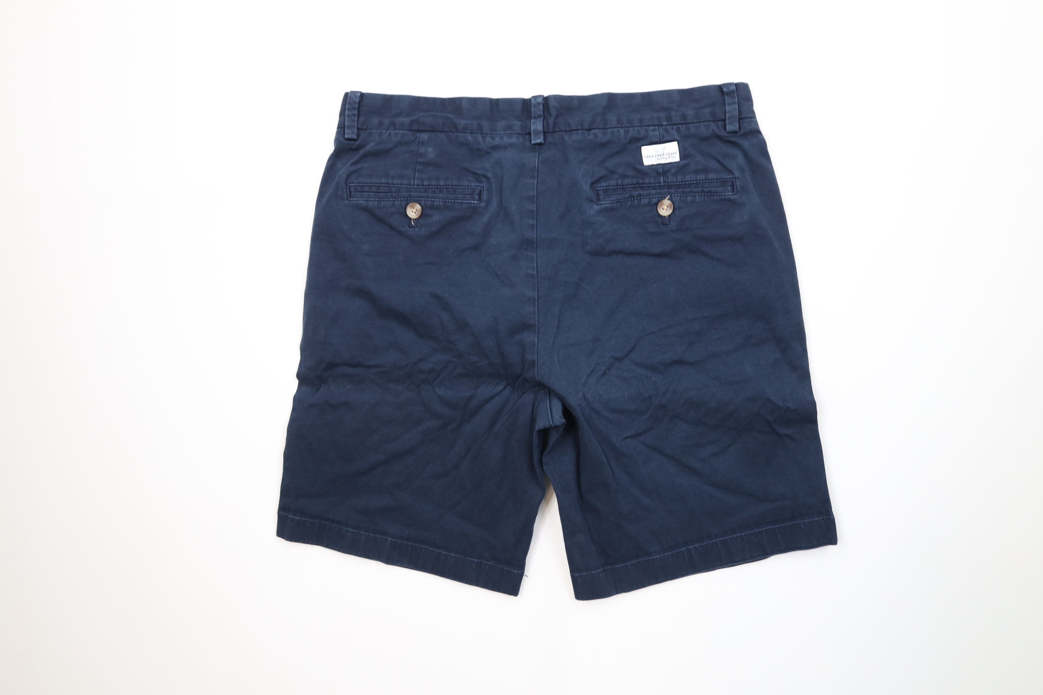 Vineyard Vines Vineyard Vines Knee Breaker Chino Shorts Navy Blue Stretch Size US 32 / EU 48 - 7 Thumbnail