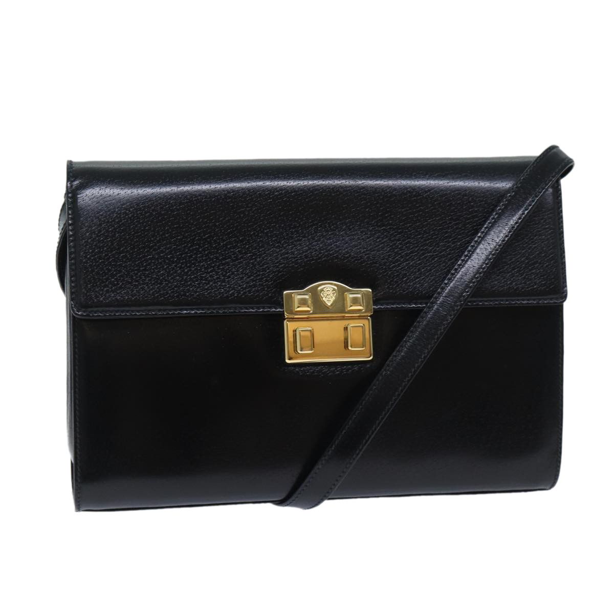 Gucci Black Leather Shoulder Bag (Pre-Owned) Size ONE SIZE - 1 Thumbnail