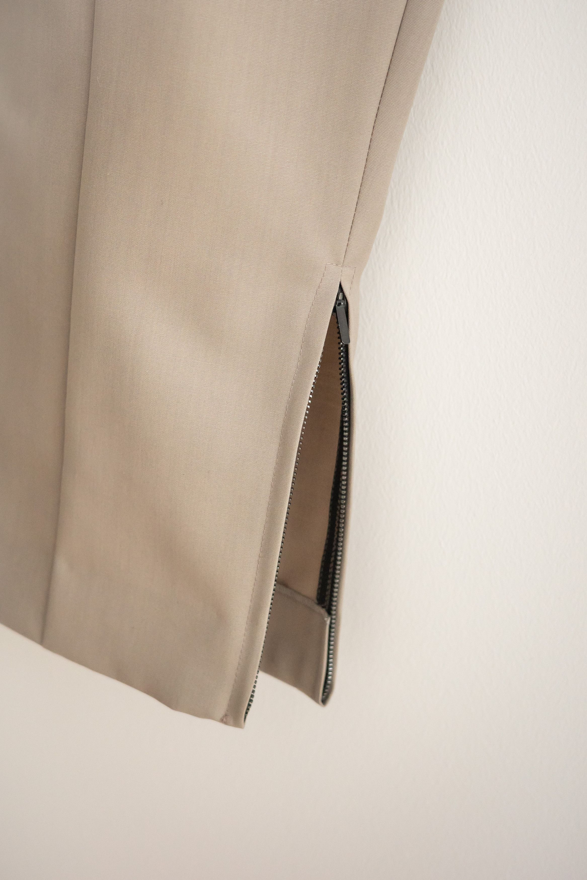 Fear of God Fear of God Beige Wool Center Seam Track Pants Size US 32 / EU 48 - 4 Thumbnail