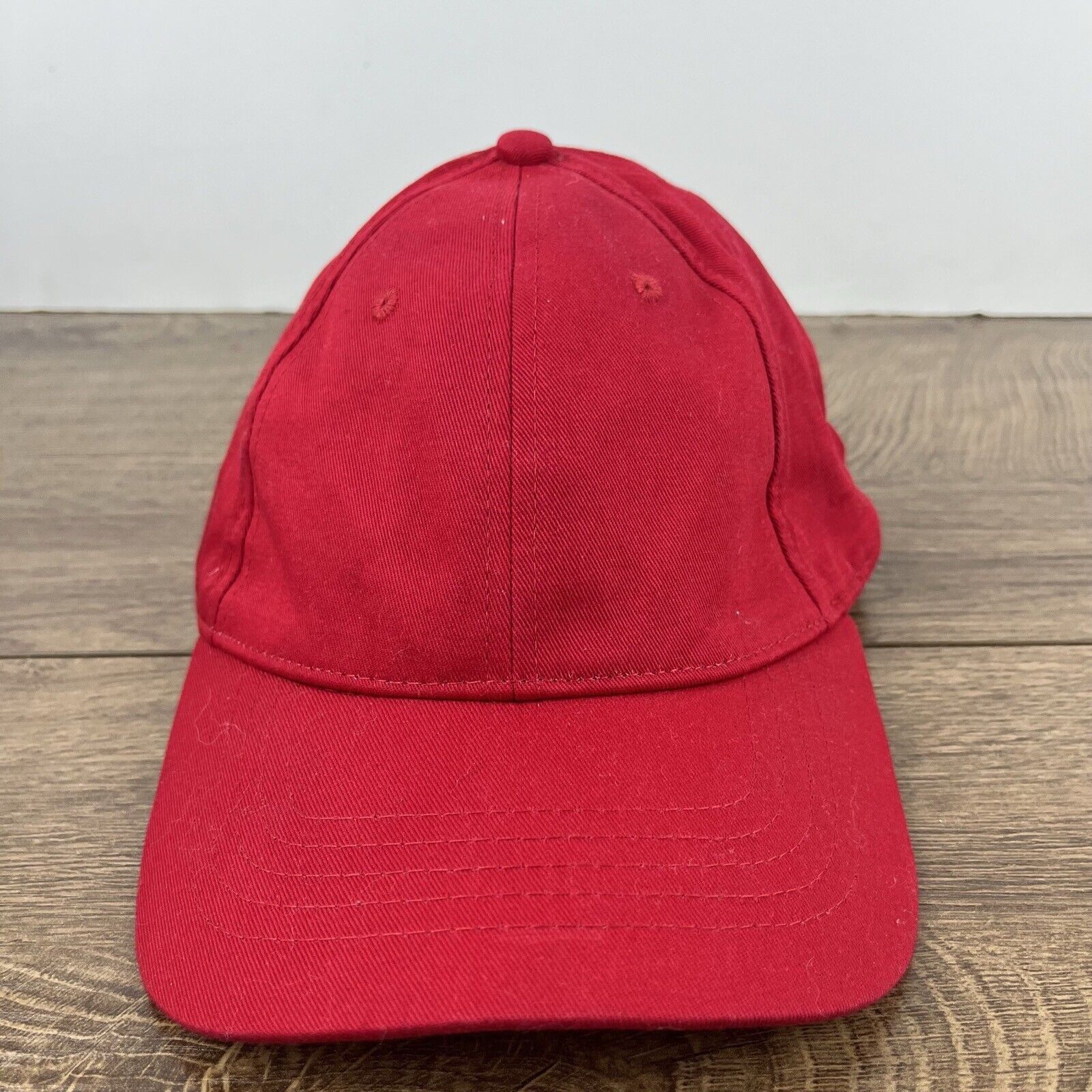 Other Plain Red Baseball Hat Red Hat Adjustable Hat Red Adult Hat Size ONE SIZE - 3 Thumbnail