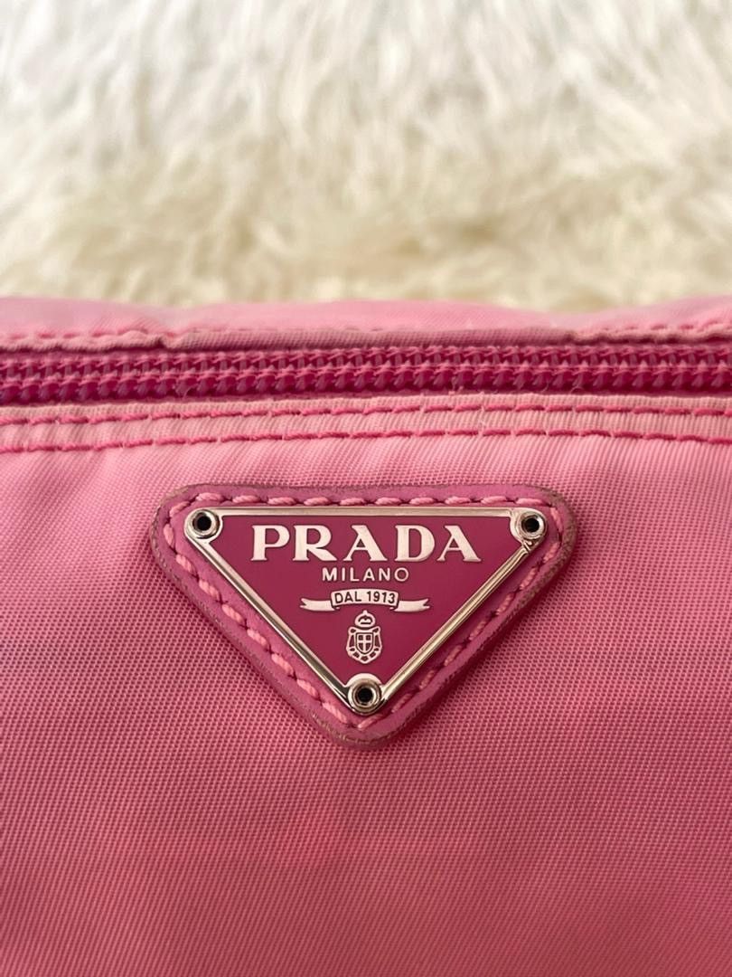 Prada Prada Fuschia Tessuto Nylon Zip Pouch Size ONE SIZE - 9 Thumbnail