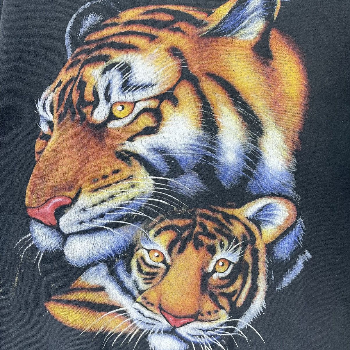 Vintage Vintage Tiger Graphic Crewneck Sweatshirt Double Sided Print Size US M / EU 48-50 / 2 - 3 Thumbnail