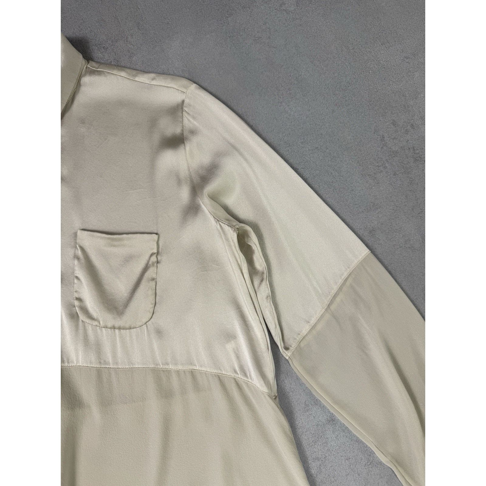 Transit Transit Par Such Beige Silk Super Lightweight Blouse Sz 4 Size S / US 4 / IT 40 - 10 Thumbnail