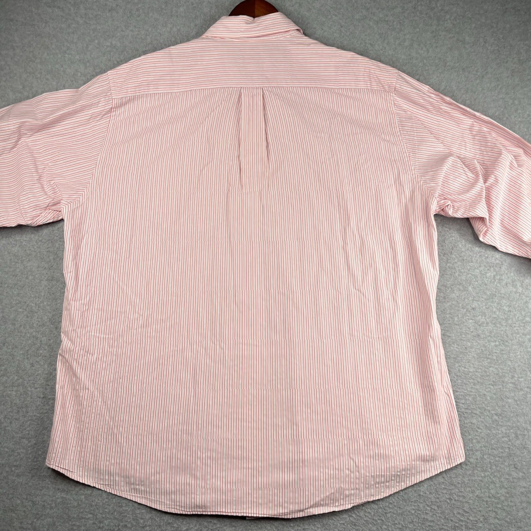 Brooks Brothers Brooks Brothers 346 Shirt XL Pink Striped Button-Up Long Sleeve Mens Size US XL / EU 56 / 4 - 6 Thumbnail