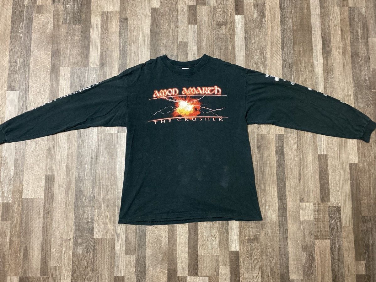Band Tees Vintage Amon Amarth 2001 US Tour Longsleeve The Crusher Tee Size US XL / EU 56 / 4 - 11 Thumbnail