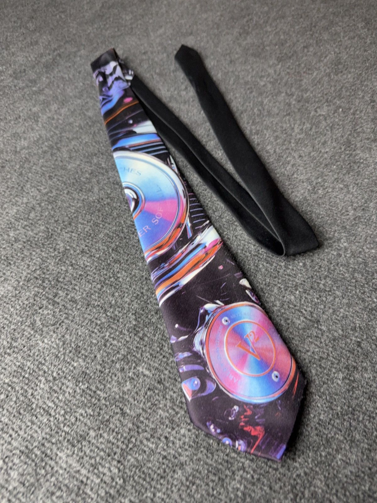 Ralph Marlin 1992 Vintage Harley Davidson Ralph Marlin V Twin Tie USA Size ONE SIZE - 1 Thumbnail