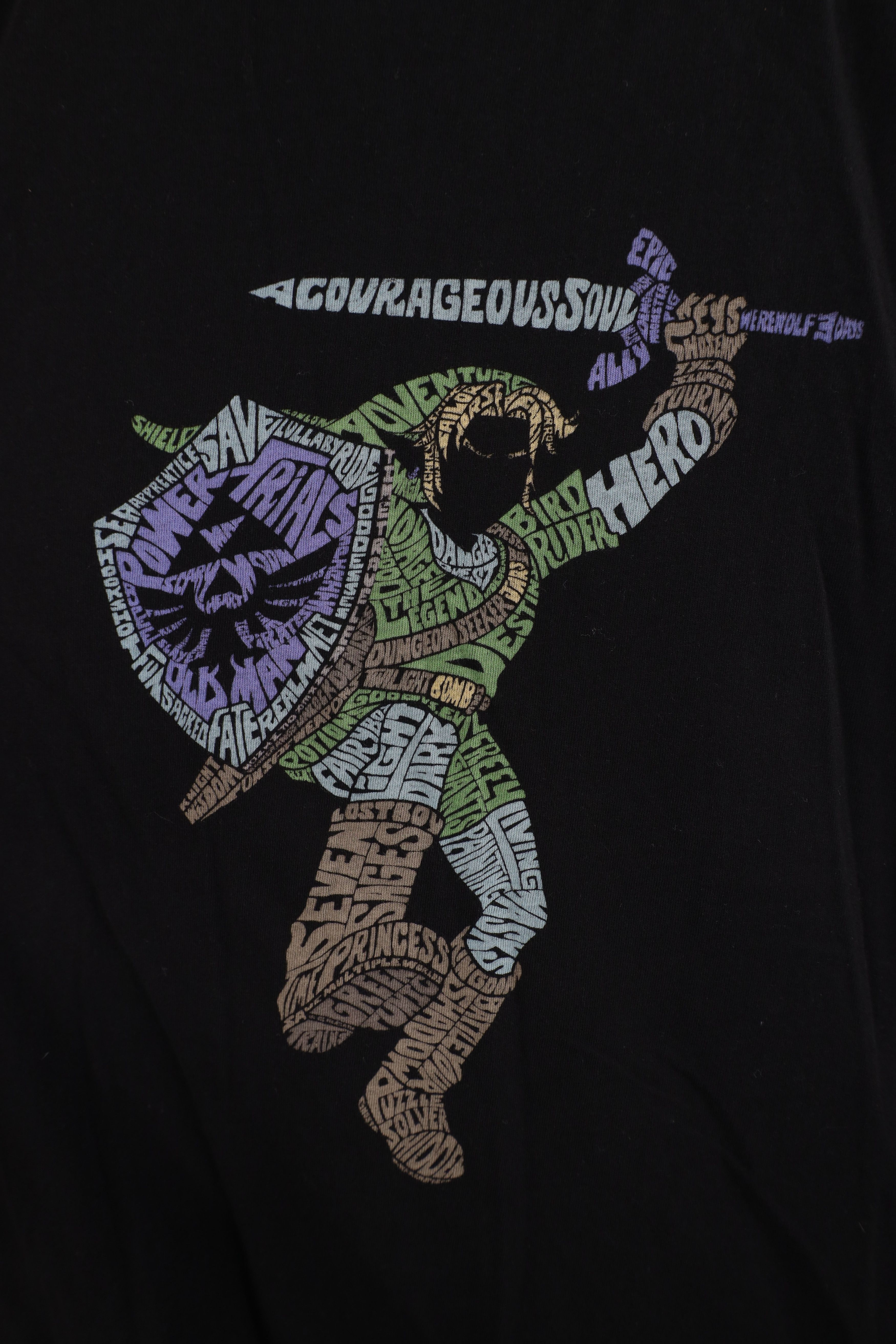 Vintage Vintage Y2K Streetwear Zelda Video Game Gamer T-Shirt Black Size US L / EU 52-54 / 3 - 4 Thumbnail