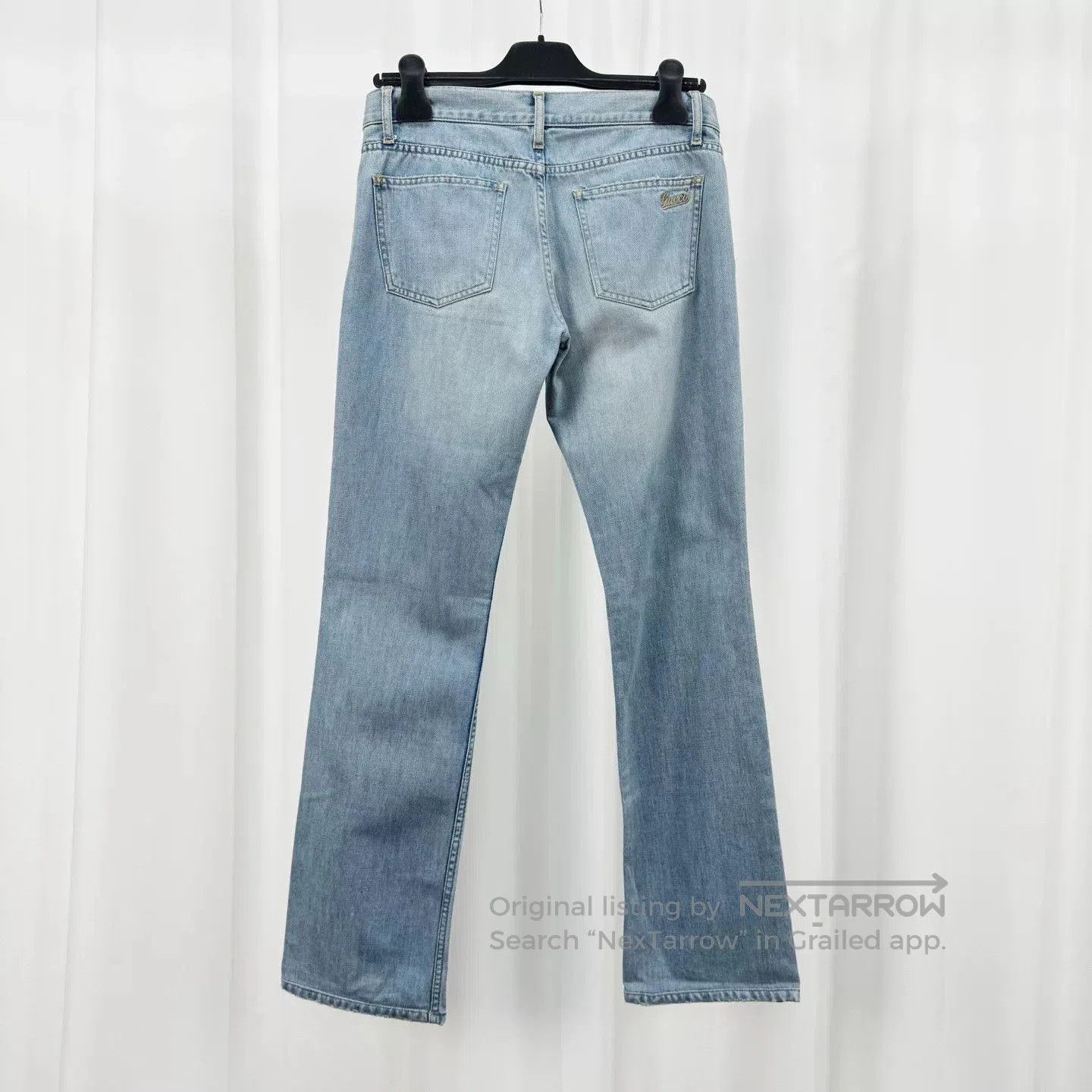 Gucci gucci embroidered denim flared pants size 40. Size US 40 / EU 56 - 2 Thumbnail