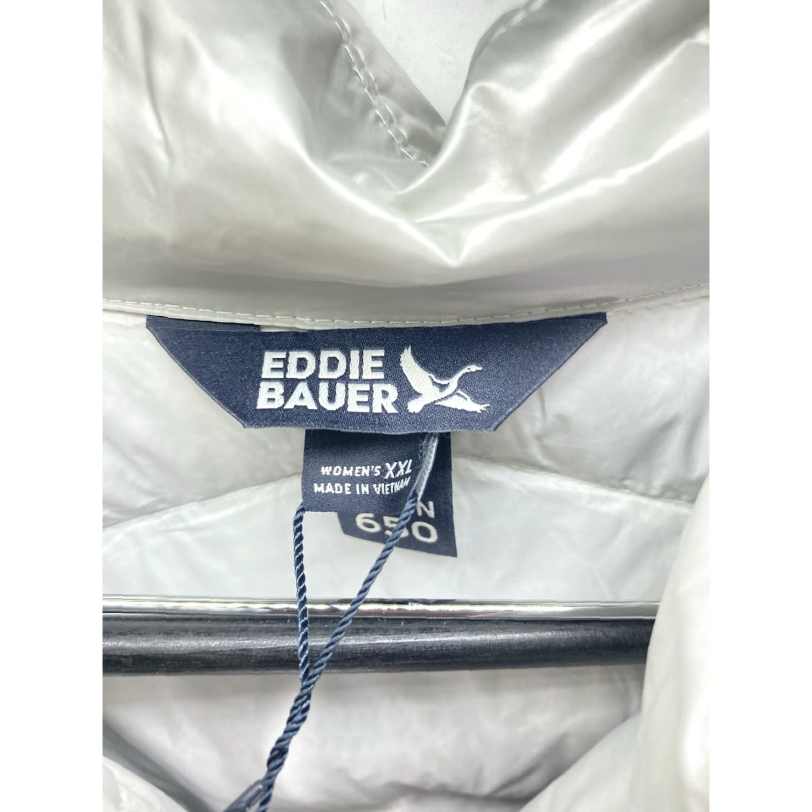 Eddie Bauer Eddie Bauer Down Puffer Jacket Coat Women Size 2XL Silver Full Zip Packable NWT Size XXL / US 16-18 / IT 52-54 - 6 Thumbnail