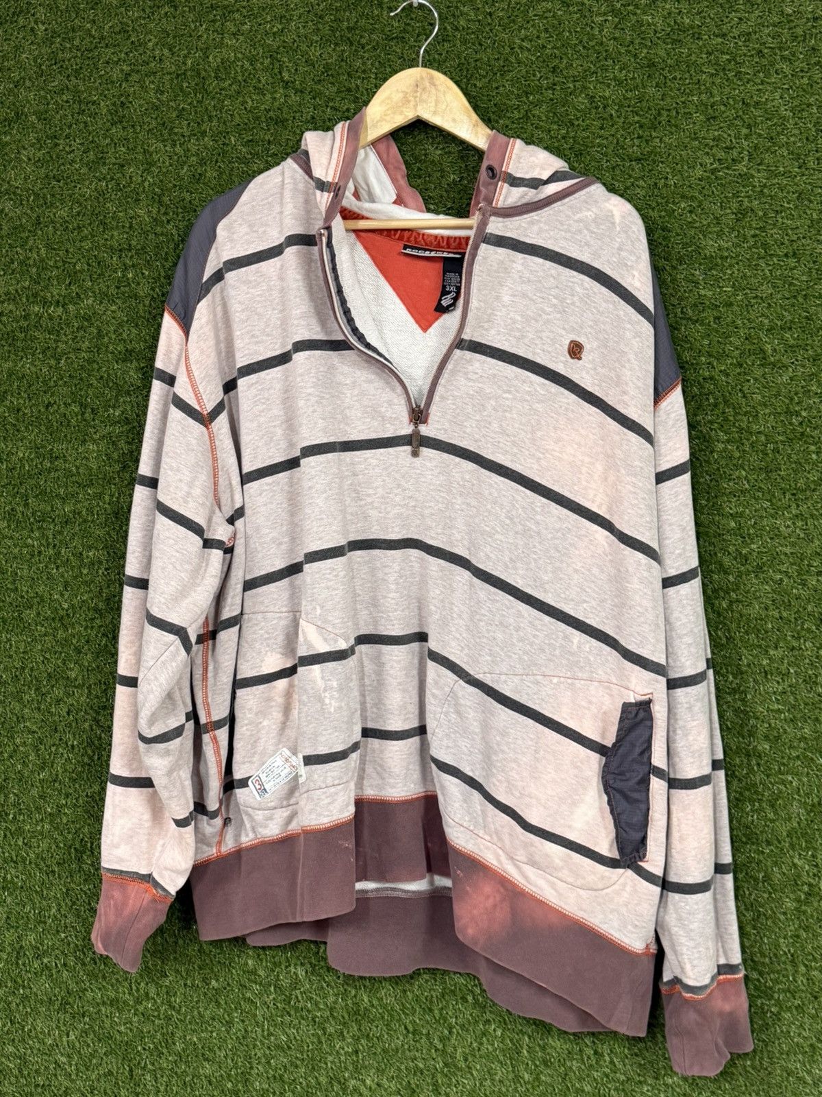 Rocawear Vintage Rocawear Stripe Y2K Logo Craft Goods Hoodie 3XL XXXL Size US XXL / EU 58 / 5 - 4 Thumbnail