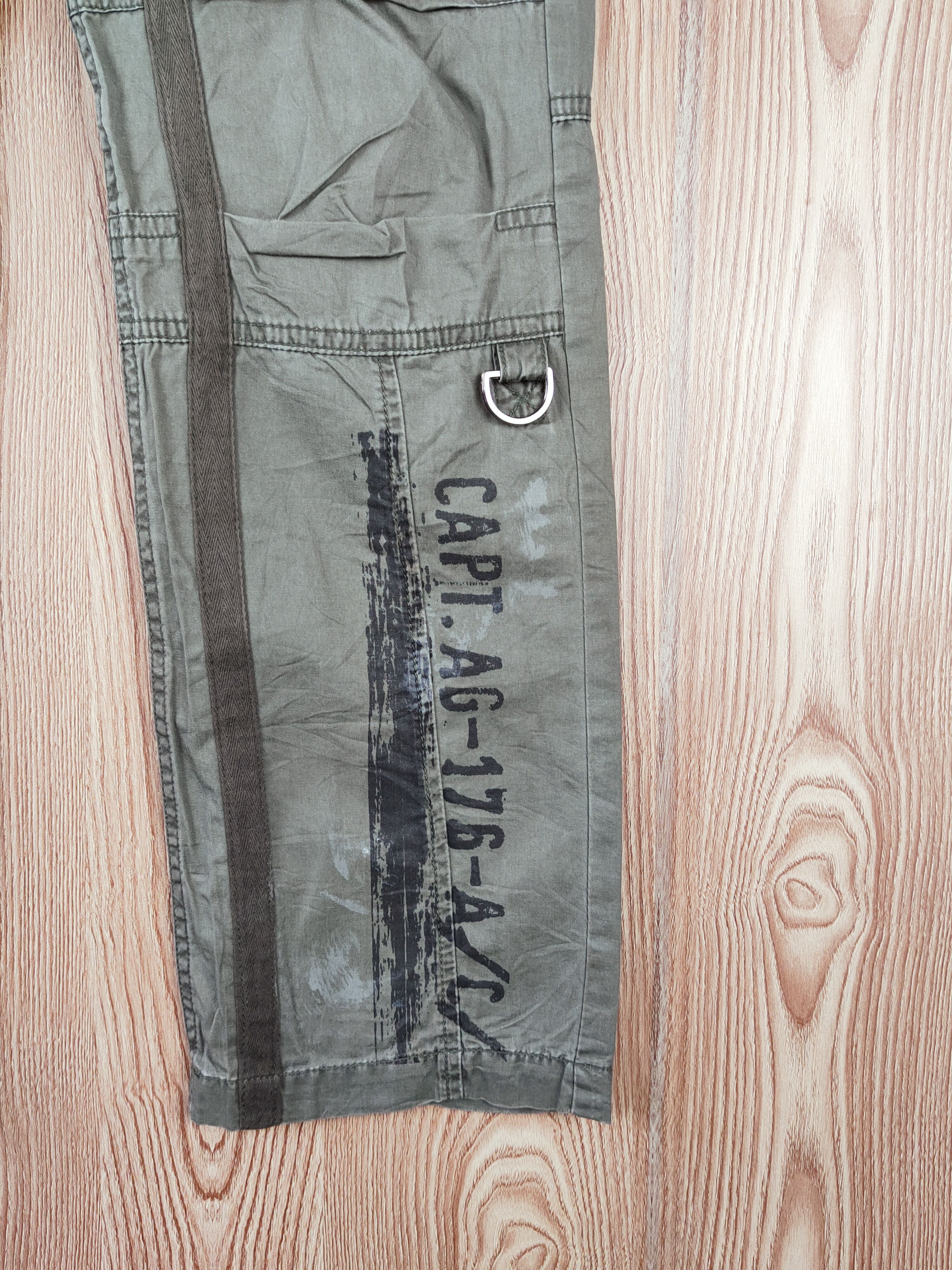 JACKROSE Vintage 💥Jack Rose Green Multi Tactical pocket Cargo Pants Size 30" / US 8 / IT 44 - 6 Thumbnail