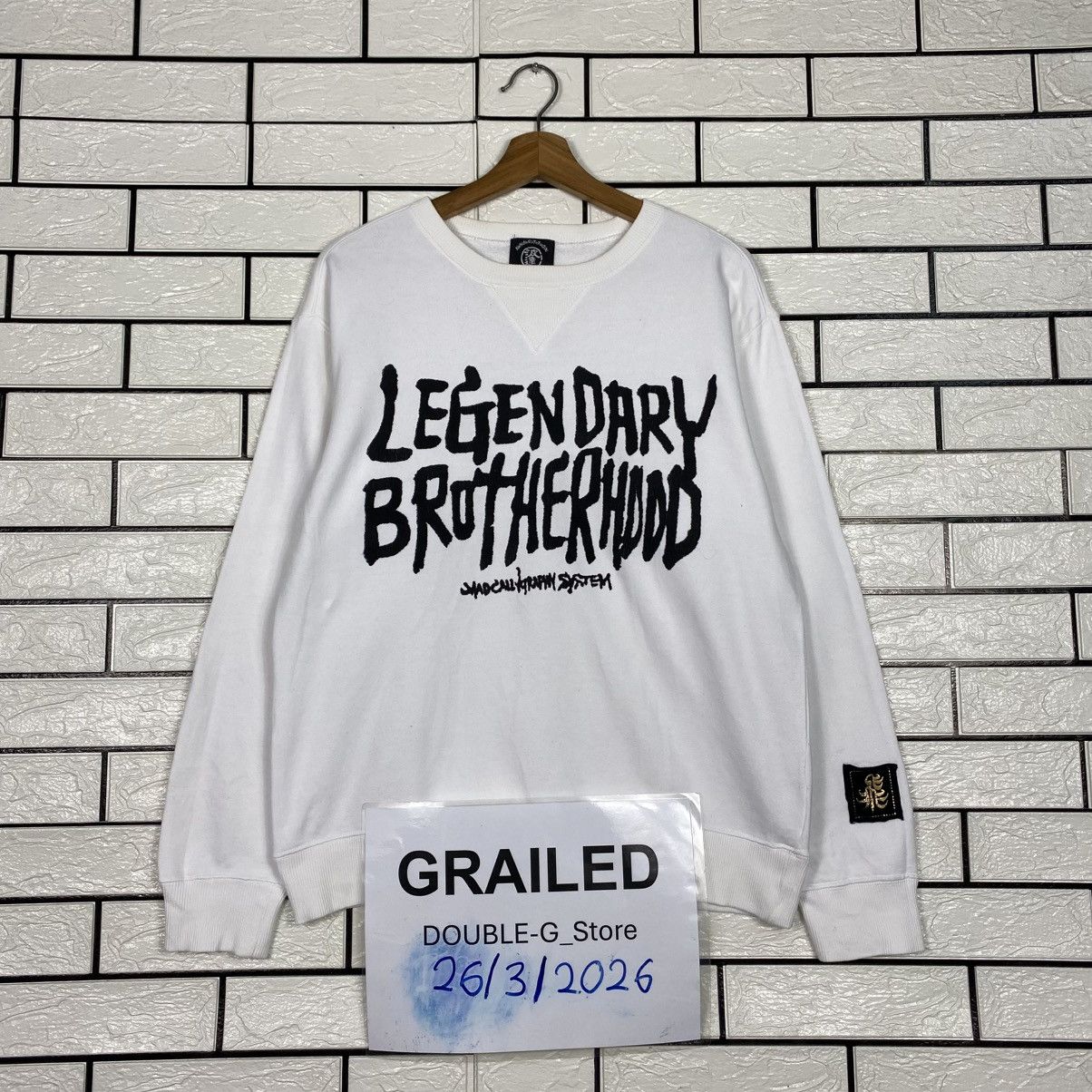 Japanese Brand Legendary Brotherhood Big Logo Sweatshirt Punk Design Size US M / EU 48-50 / 2 - 1 Thumbnail