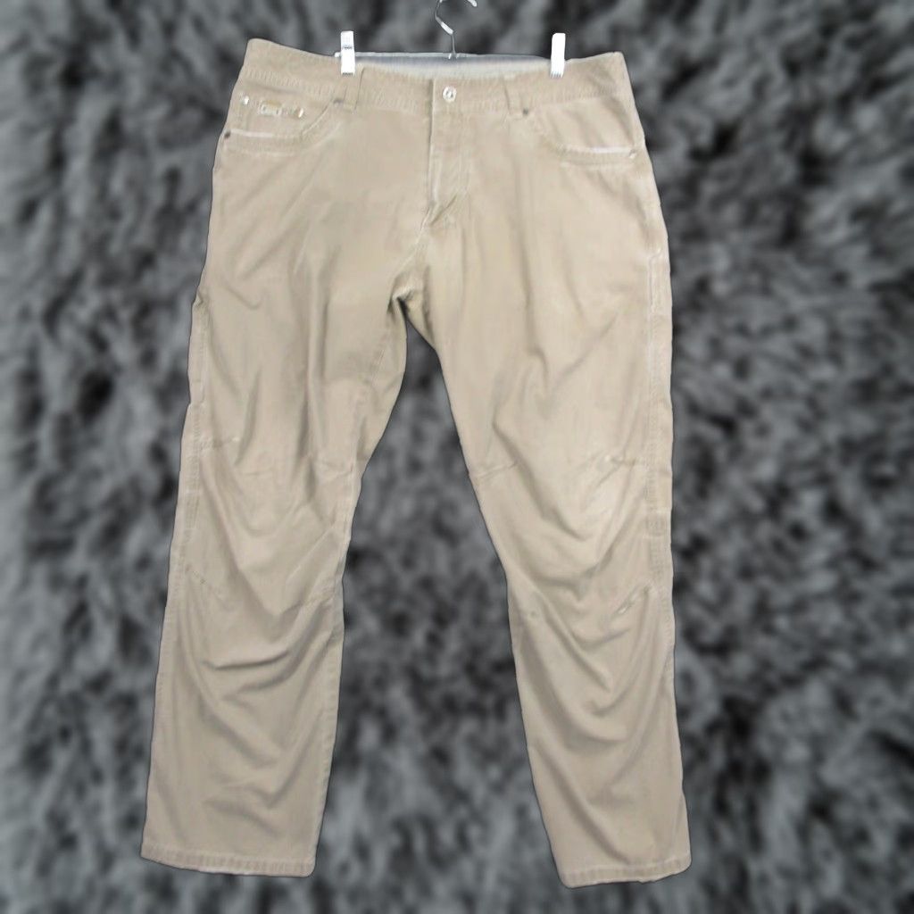 Vintage Kuhl Revolvr Pants Mens 40x32 Khaki Outdoor Hiking 5 Pocket Gusseted Quick Dry Size US 40 / EU 56 - 1 Thumbnail