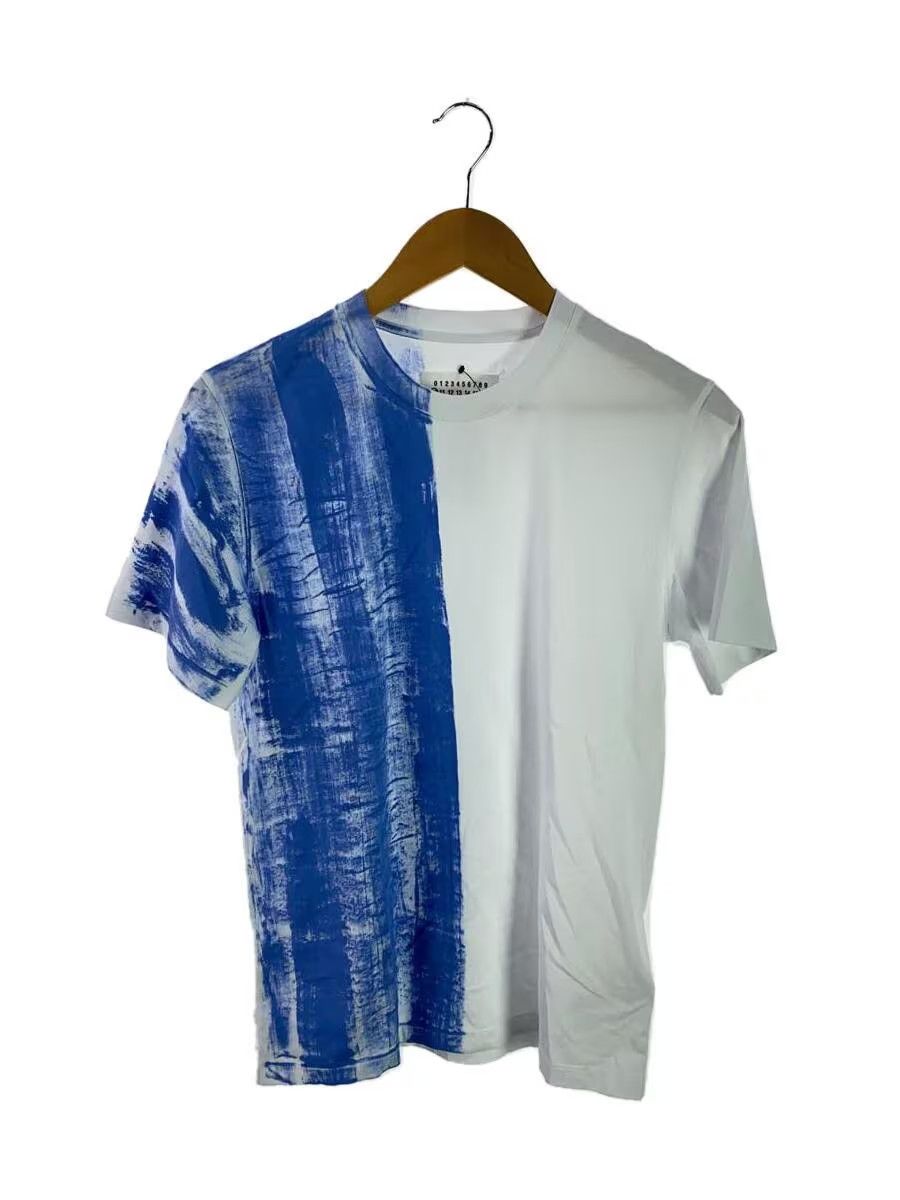 image of Maison Margiela Paint Stripe Tee in White, Men's (Size XS)