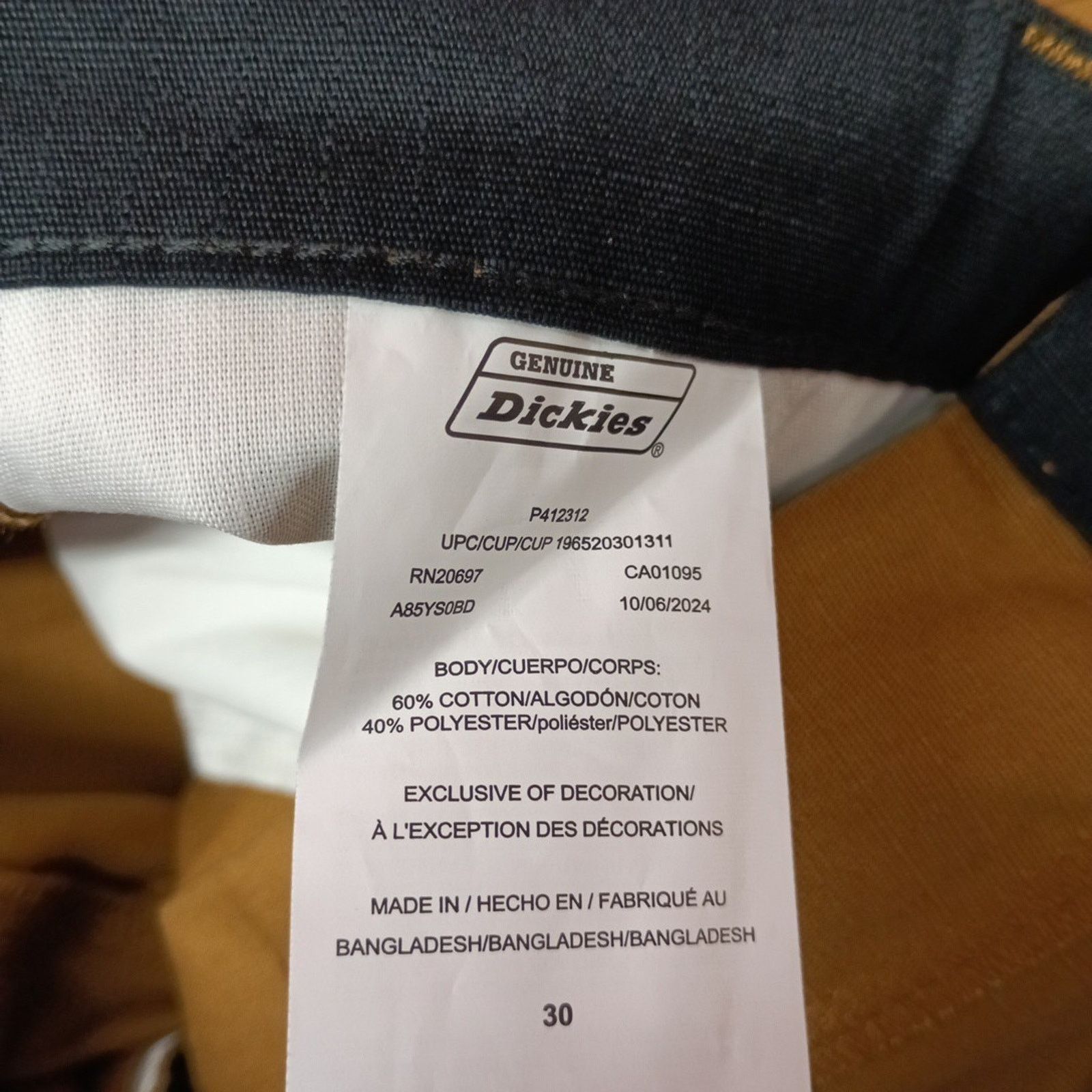 Dickies Dickies Ripstop Cargo Shorts Men’s Size 30 Brown Relaxed Fit Size US 30 / EU 46 - 4 Thumbnail