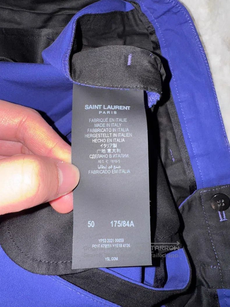 Saint Laurent Paris Saint Laurent Paris Men's Long Pants Size US 34 / EU 50 - 4 Thumbnail