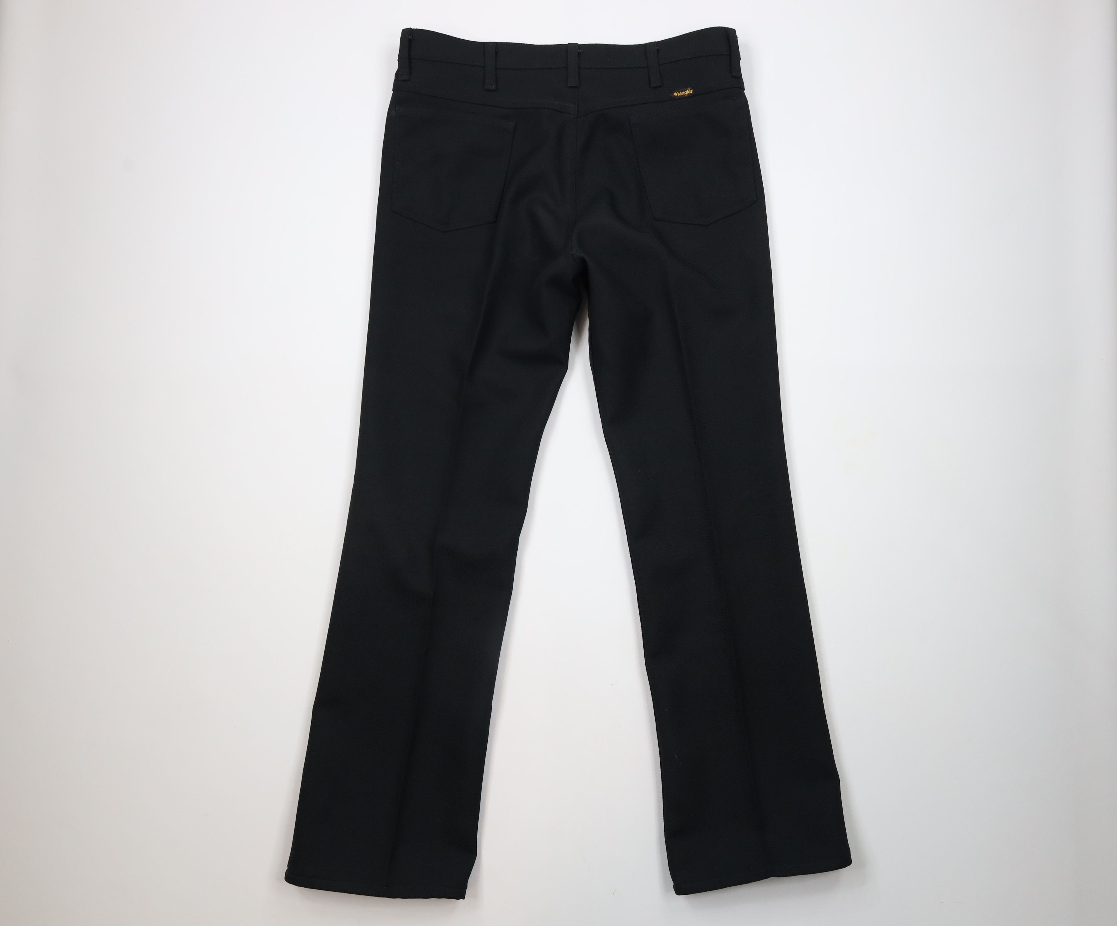 Vintage × Wrangler Vintage 90s Wrangler Leg Knit Chino Pants Trousers Black USA Size US 36 / EU 52 - 8 Thumbnail