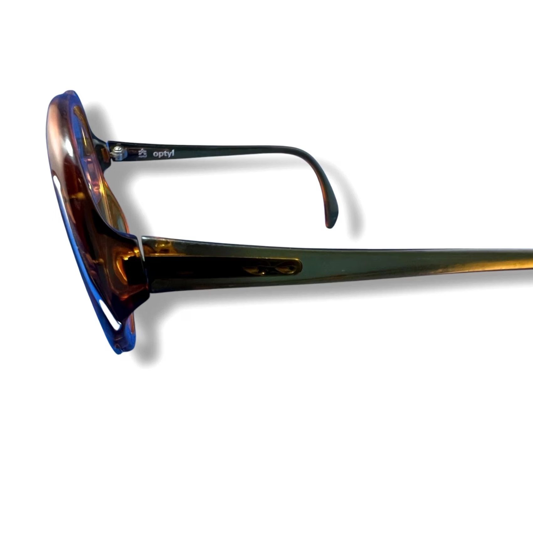 Frame 80s Vintage Sunglasses Optyl Brown Frame Austria Stick-on Magnifiers Size ONE SIZE - 6 Thumbnail