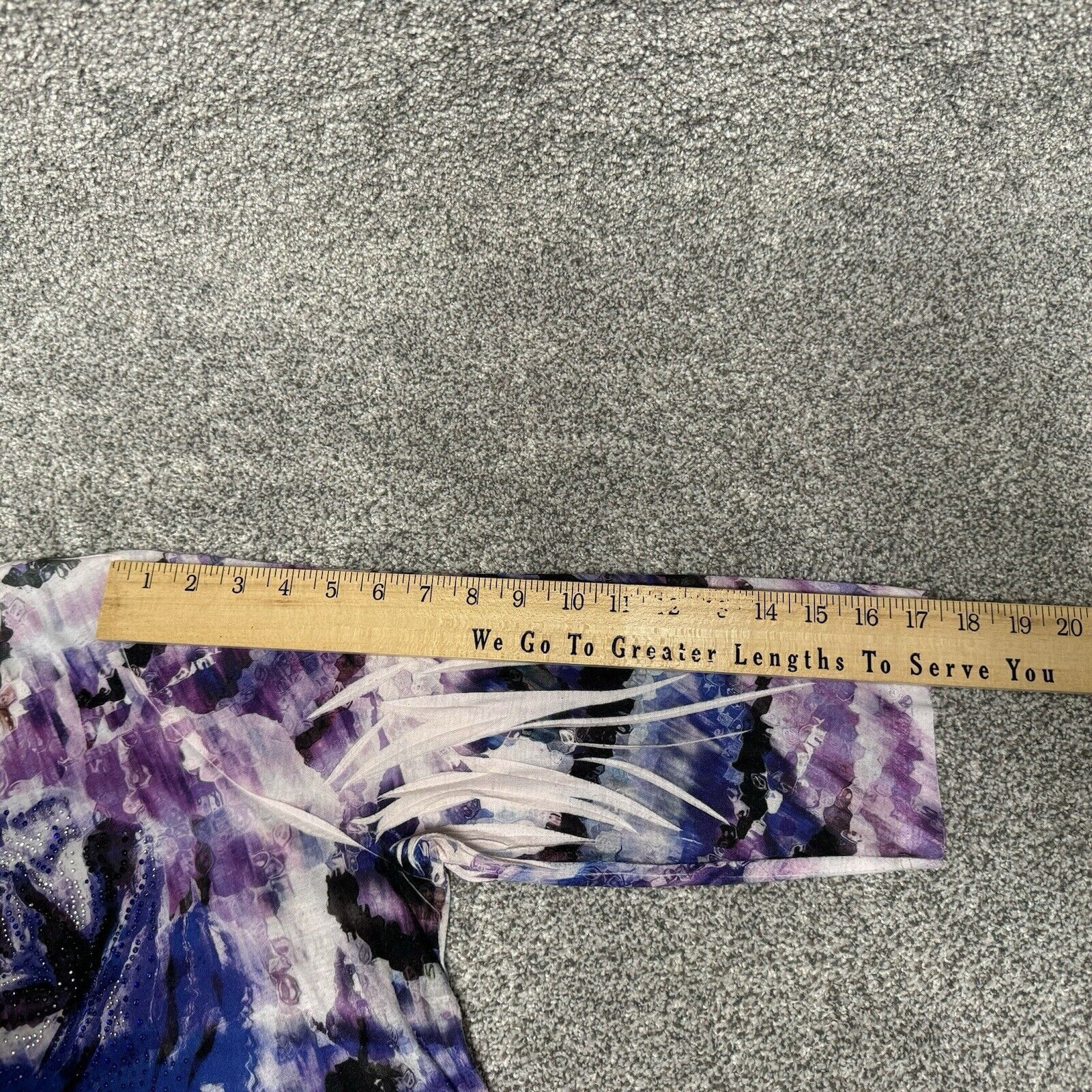 Other 90s Y2K Womens Top 1X Plus Abstract Floral Rhinestones Size XL / US 12-14 / IT 48-50 - 11 Thumbnail