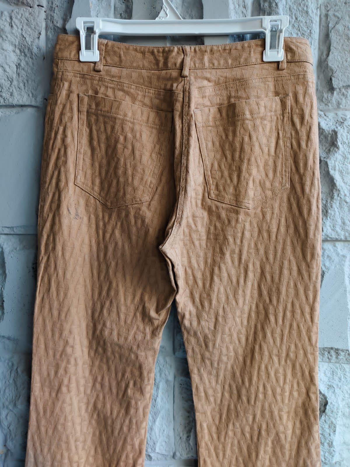 Aigner × Designer 💥Aigner Monogram Logo Pattern Flare Jeans Size 28" / US 6 / IT 42 - 4 Thumbnail