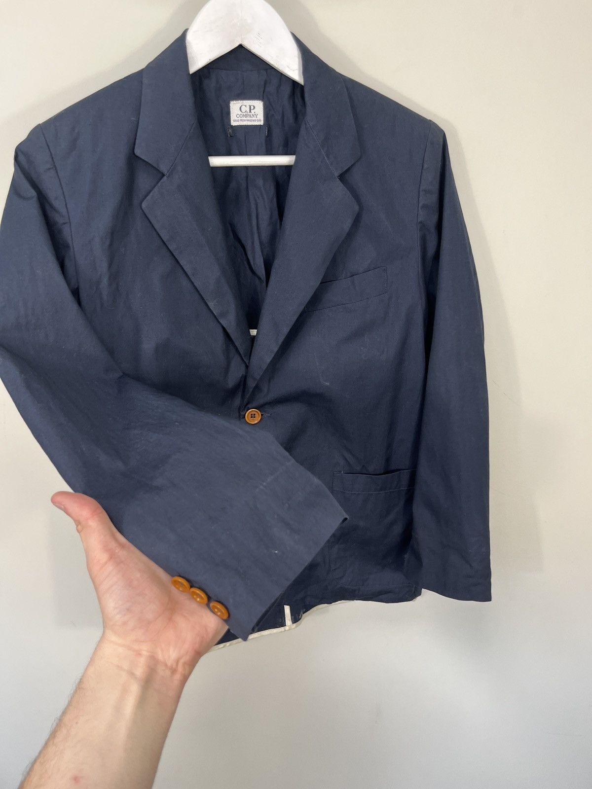 C.P. Company Vintage C.P. Company Navy Luxury Blazer Jacket Size 38R - 10 Thumbnail