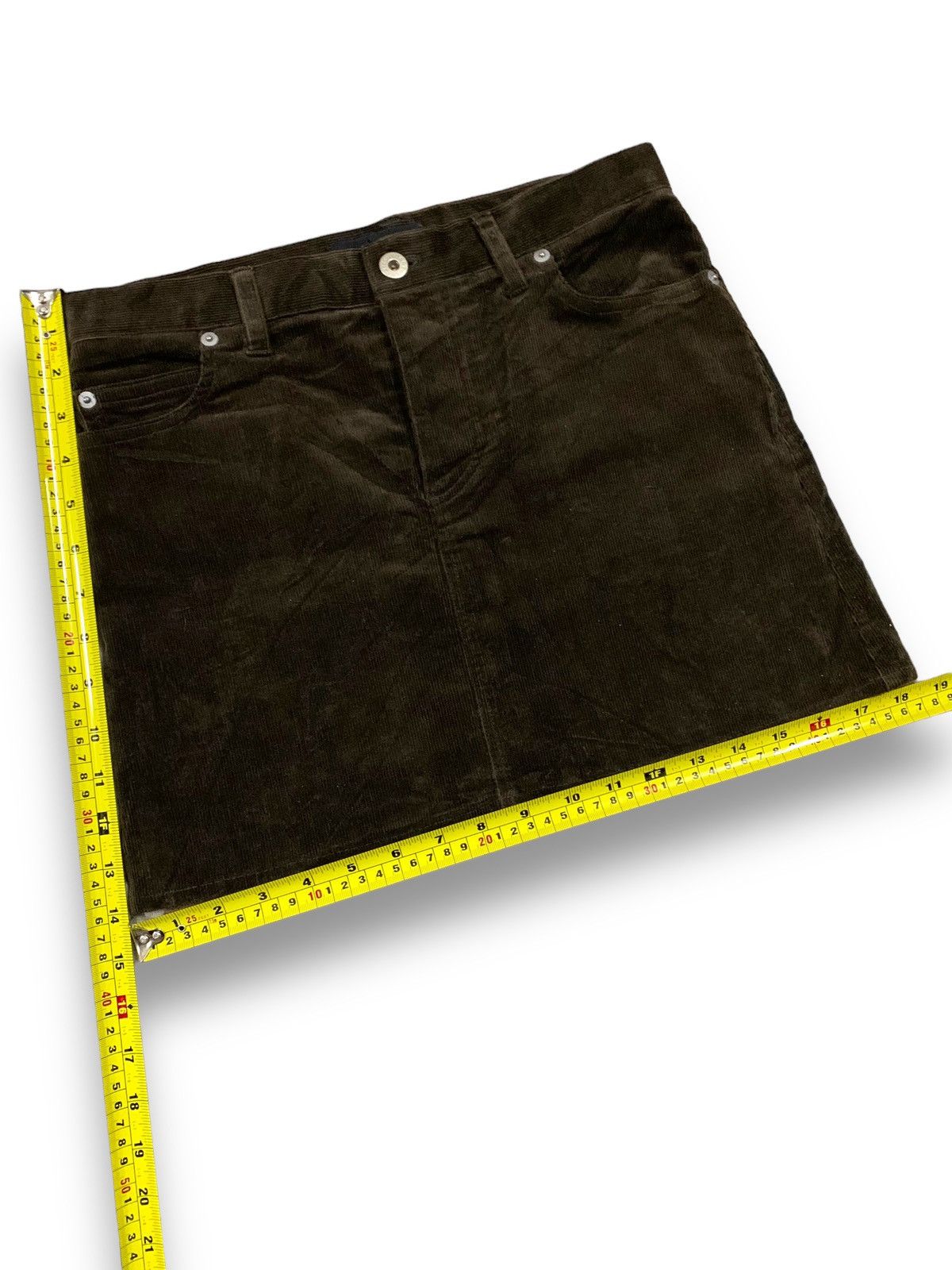 Jil Stuart Vintage Jill Stuart Button Fly Velvet Corduroy Mini Skirt Size 27" / US 4 / IT 40 - 12 Thumbnail